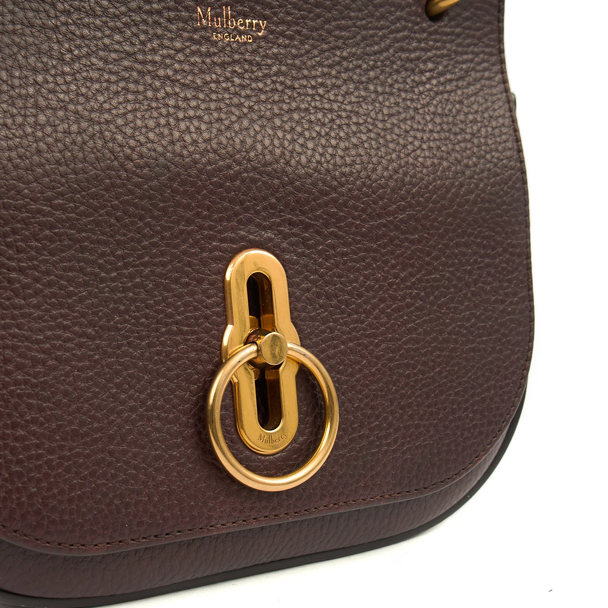 Picture of Mulberry Satchel Amberley Satchel - Small in Oxblood, Leather