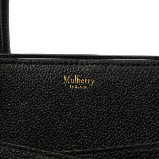 Picture of Mulberry Tote Zipped Bayswater in Black, Calfskin Leather