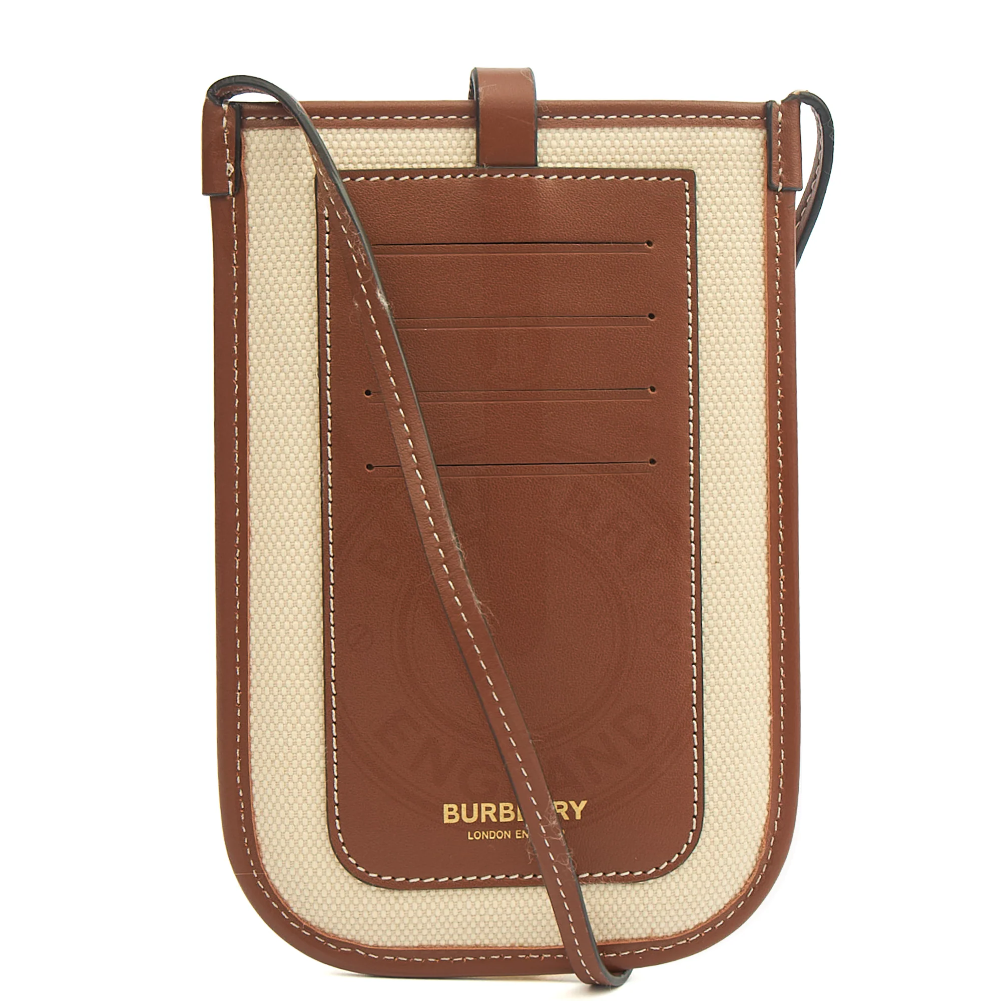 Picture of Burberry Cross Body 55s Phone Case in White, Fabric