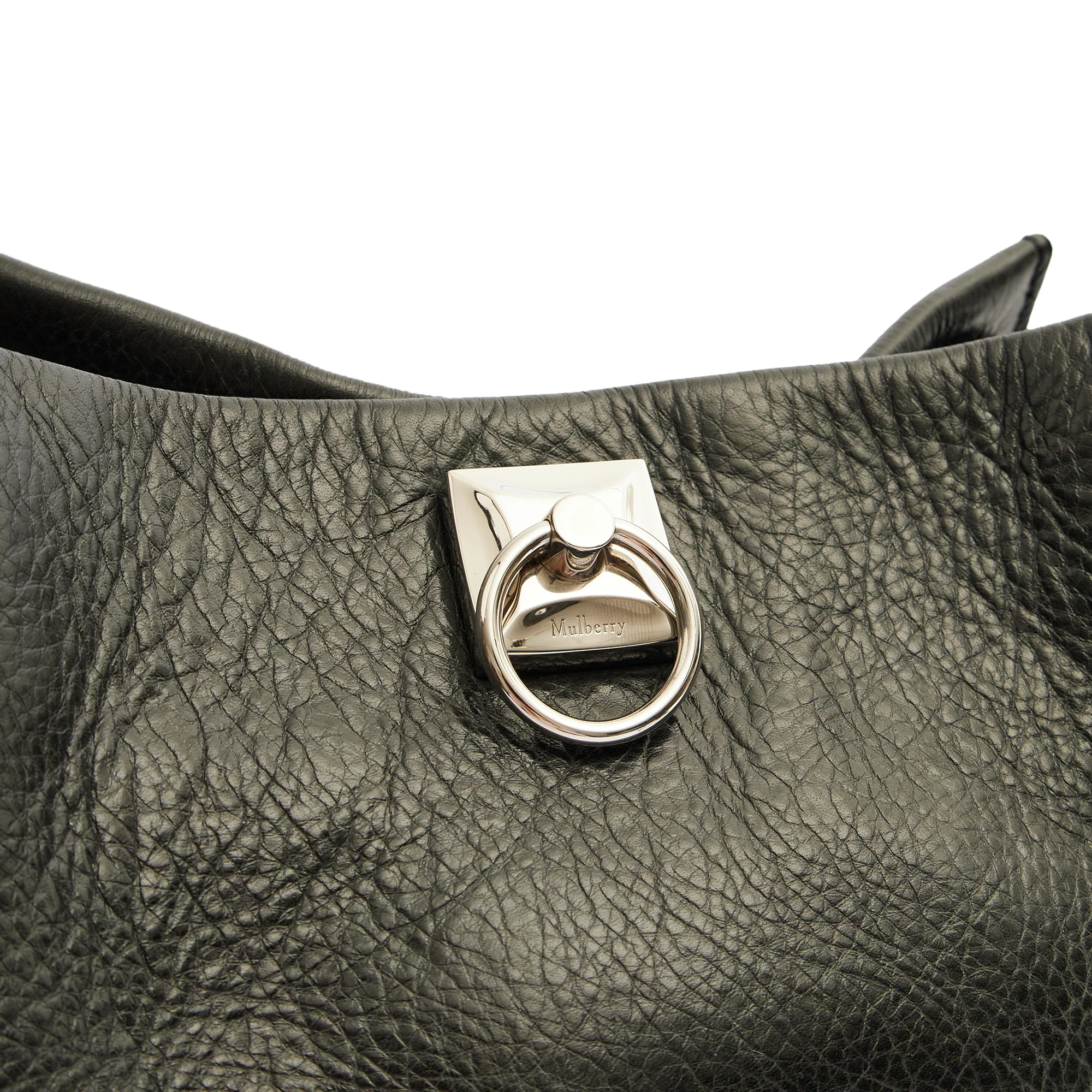 Picture of Mulberry Tote Iris - Small in Black, Calfskin Leather