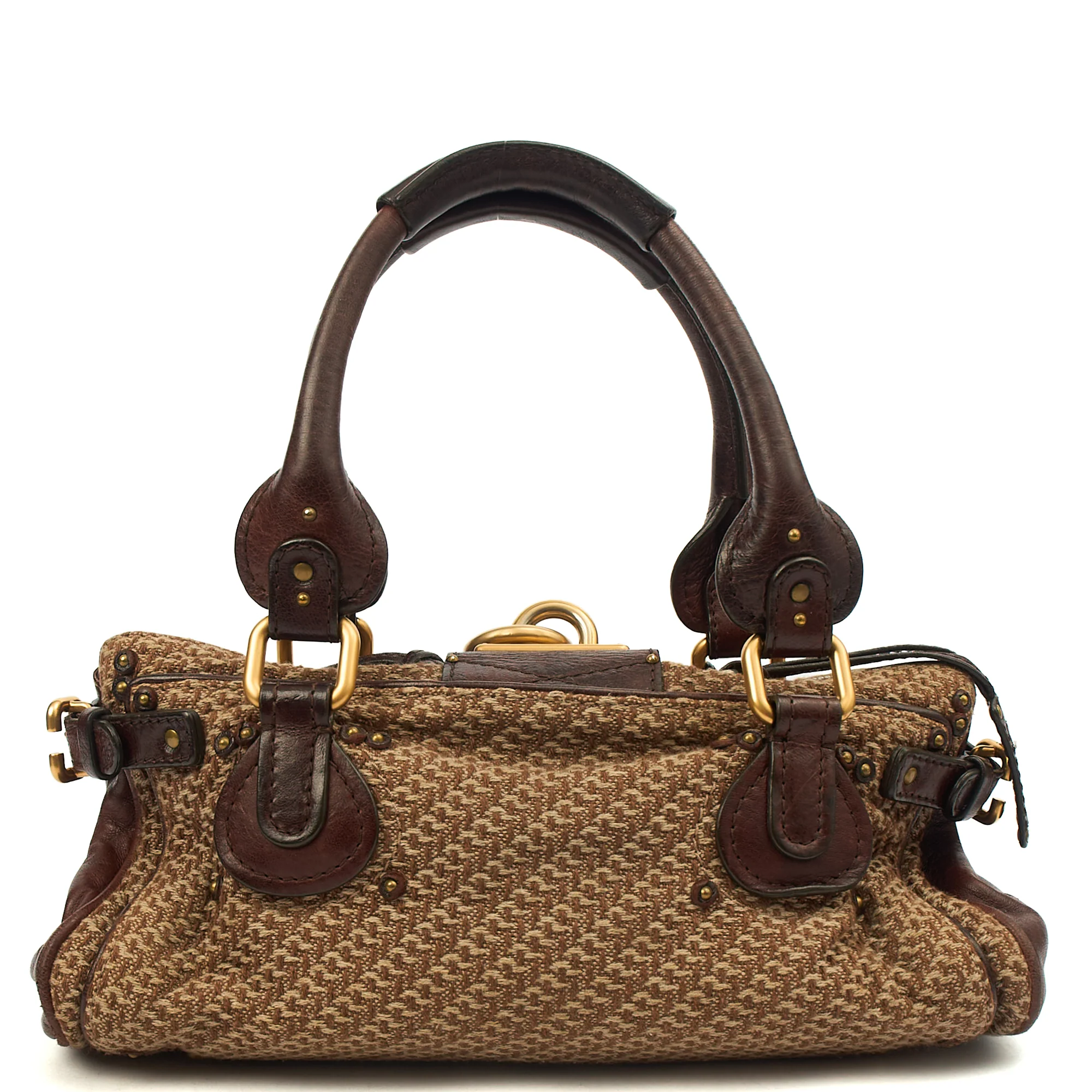 Picture of Chloe Tote Paddington in Brown, Canvas