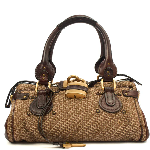 Picture of Chloe Tote Paddington in Brown, Canvas