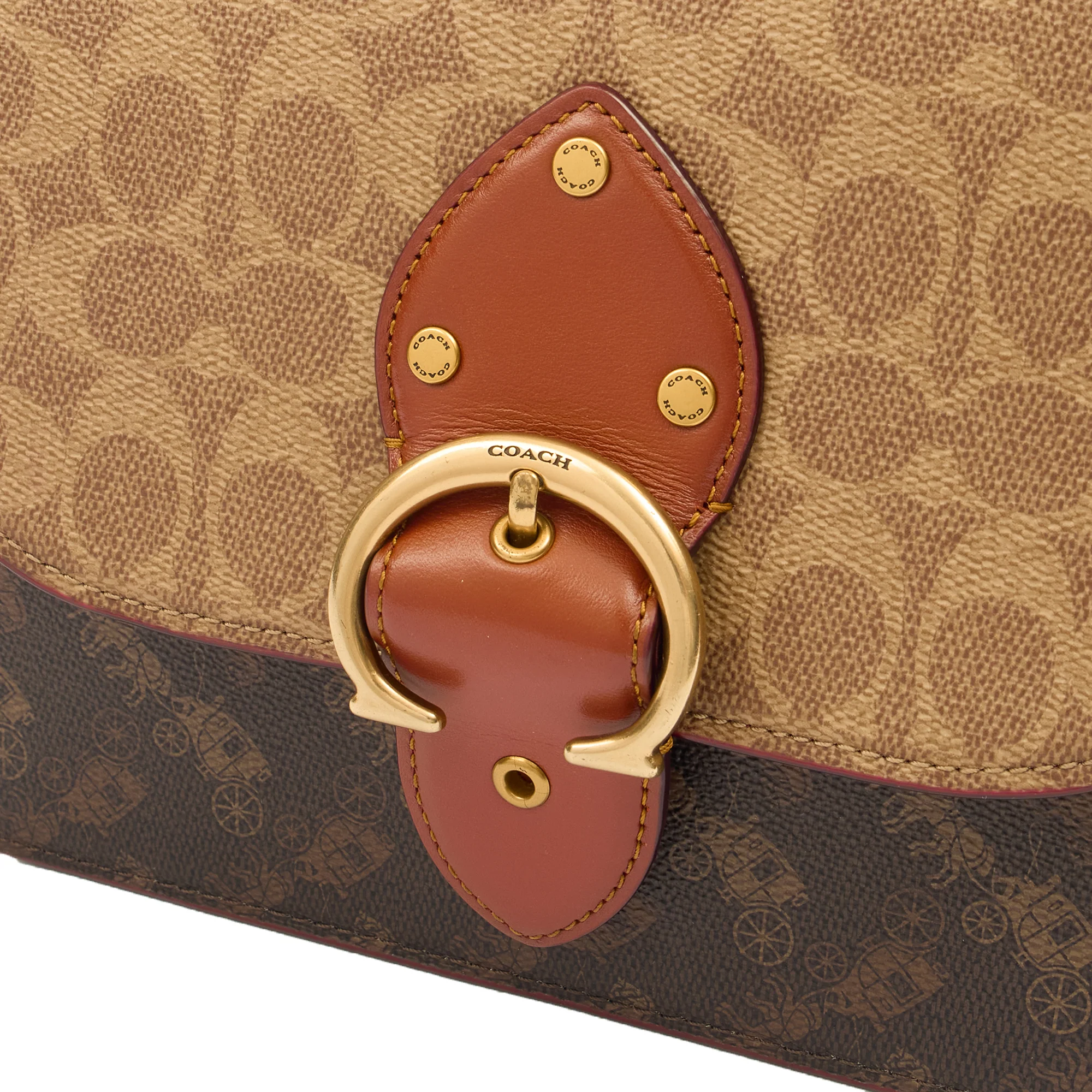 Picture of Coach Cross Body Beat in Brown, Leather