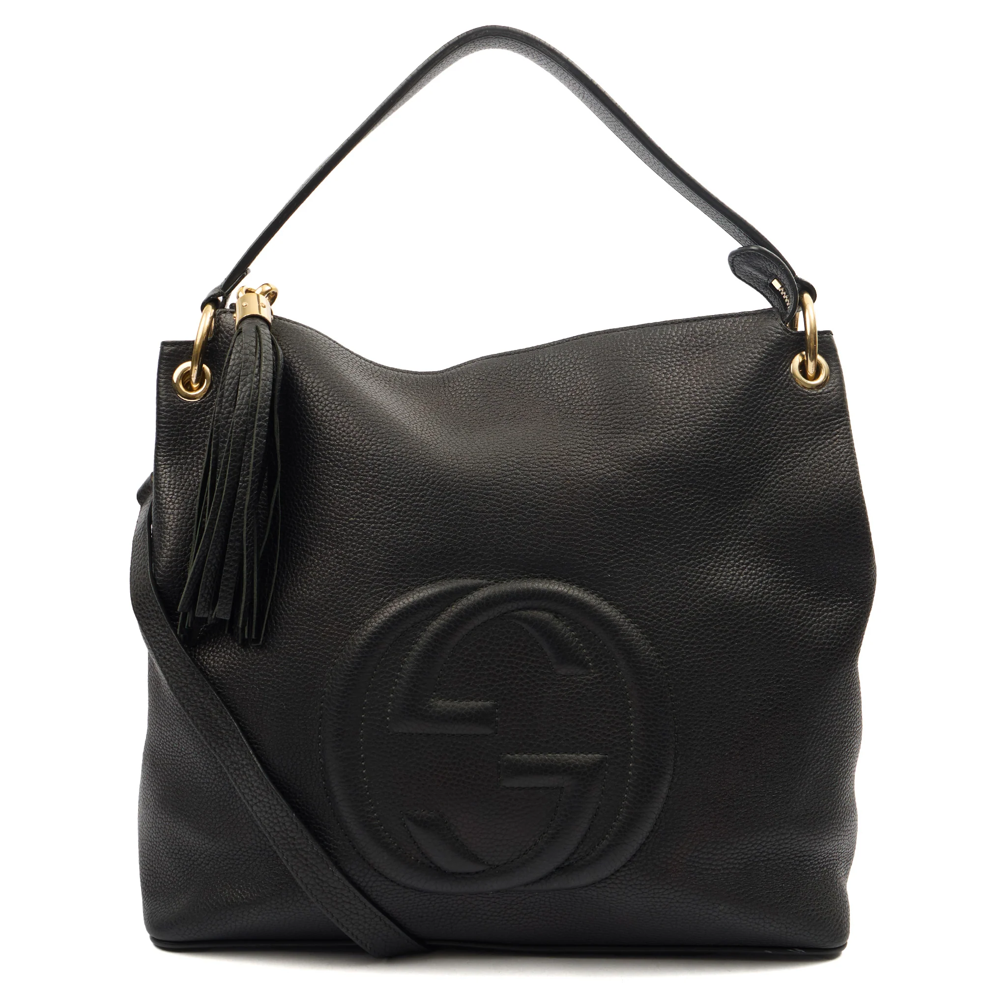 Picture of Gucci Shoulder Bag Soho Hobo in Black, Leather