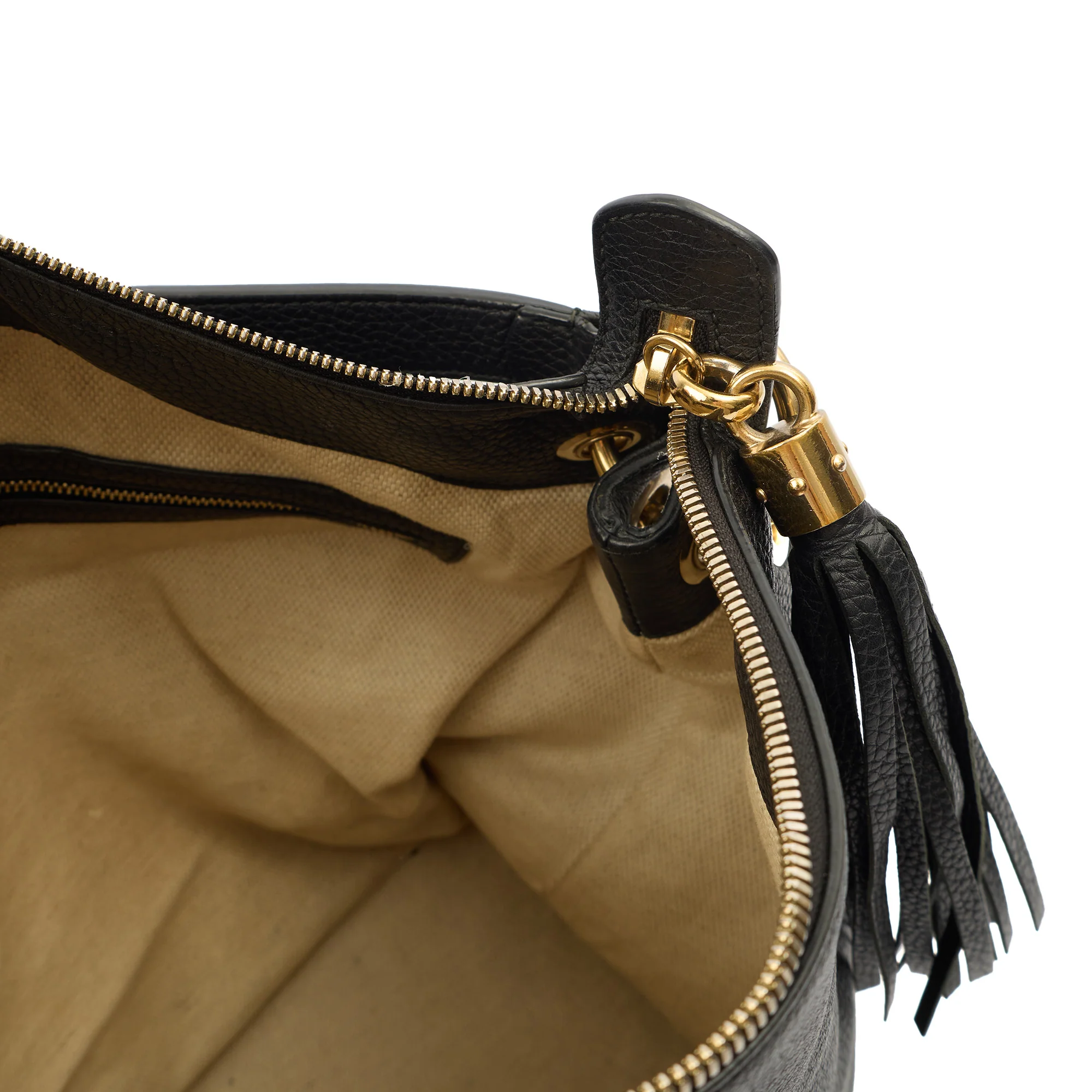 Picture of Gucci Shoulder Bag Soho Hobo in Black, Leather