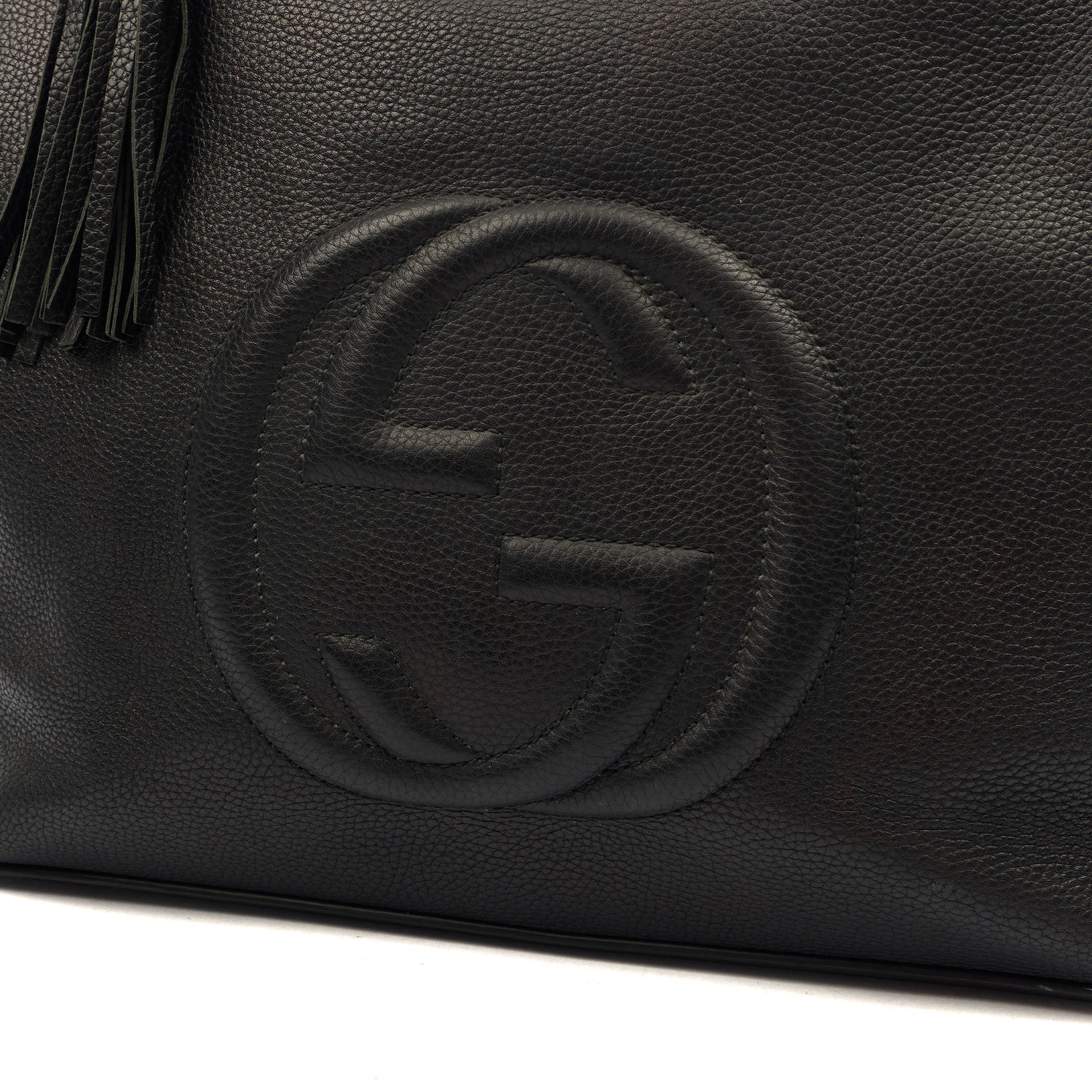 Picture of Gucci Shoulder Bag Soho Hobo in Black, Leather