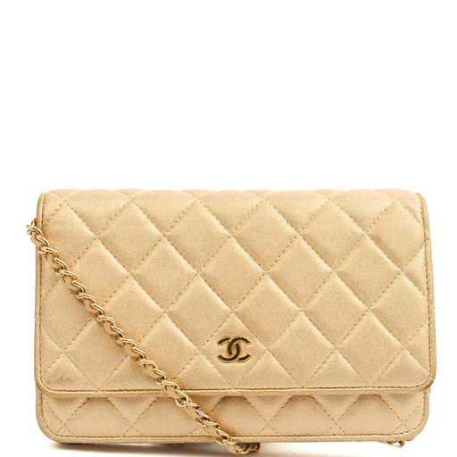 Picture of Chanel Cross Body Wallet on Chain in Metallic, Fabric