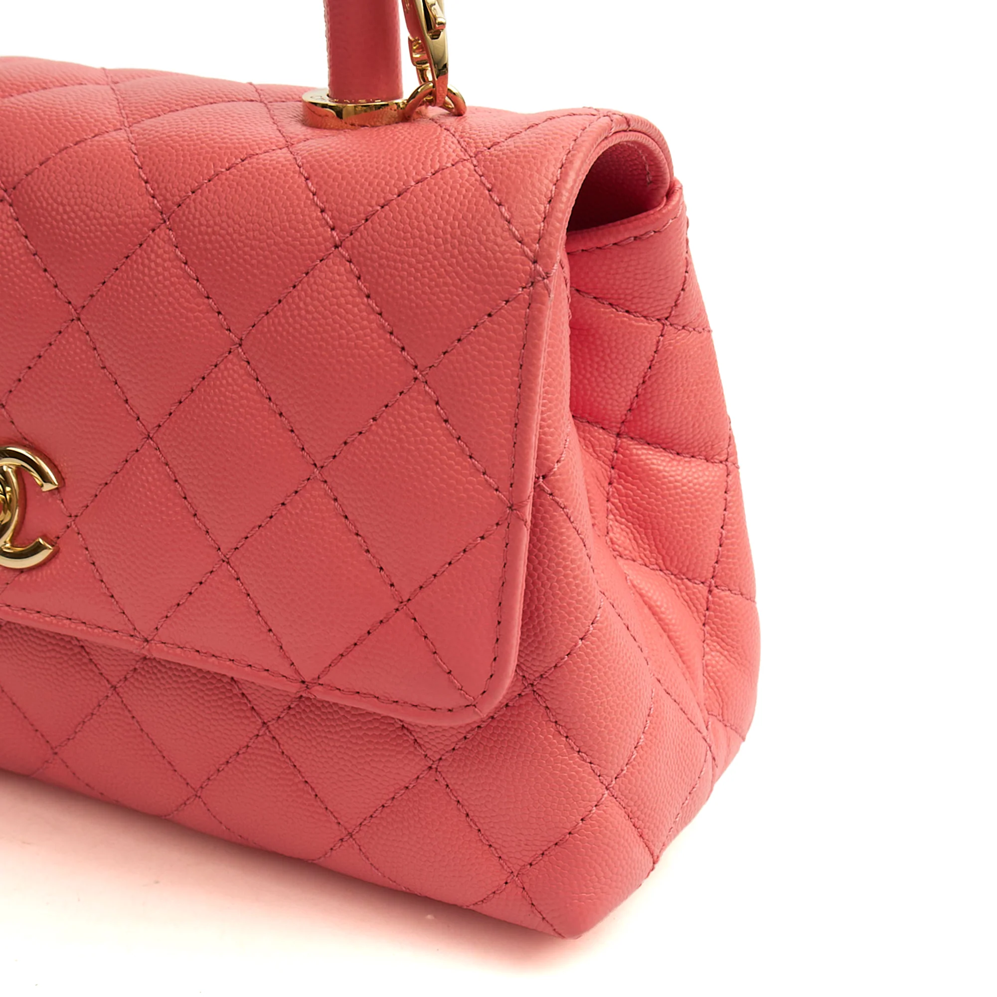 Picture of Chanel Top Handle Coco Top Handle in Pink, Caviar Leather