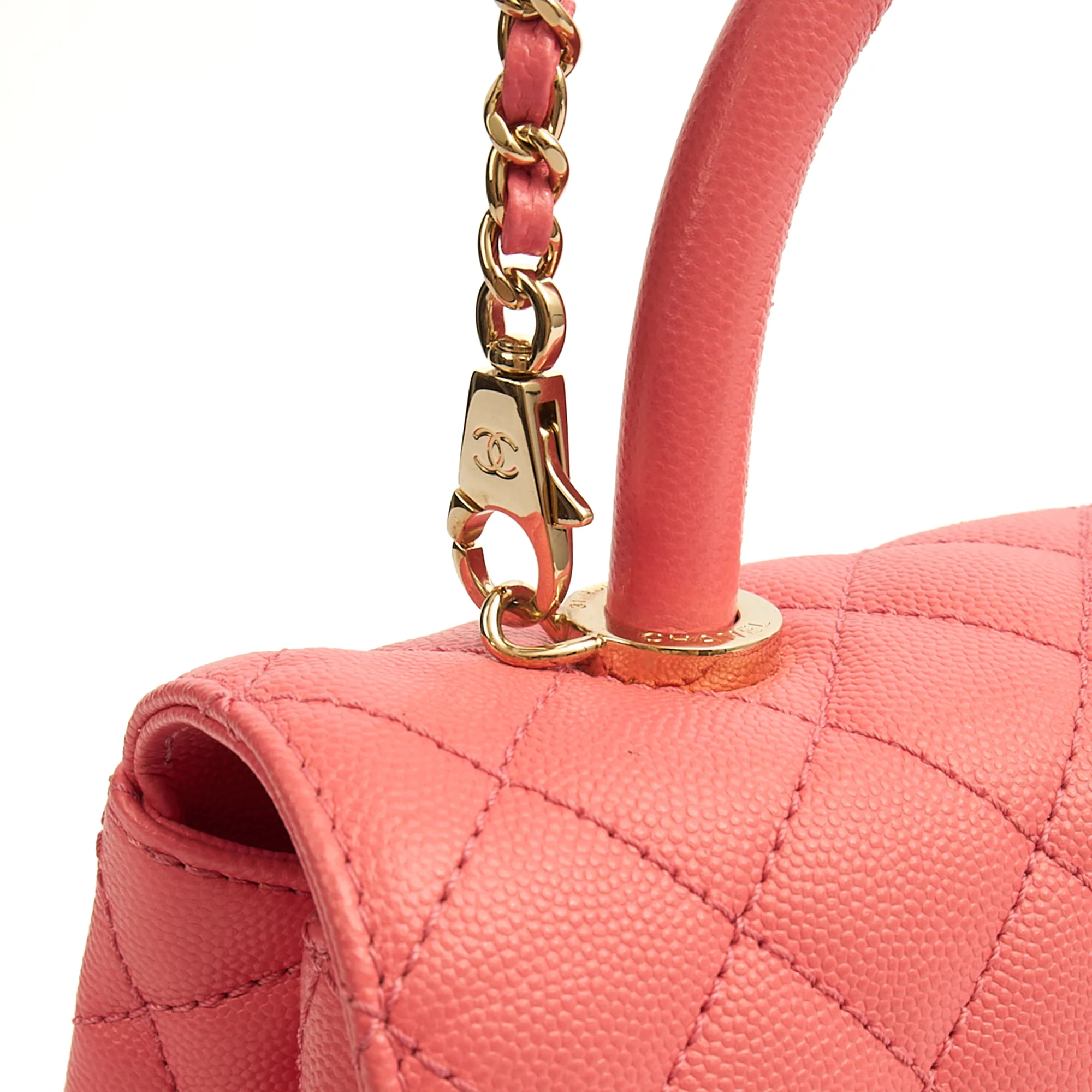 Picture of Chanel Top Handle Coco Top Handle in Pink, Caviar Leather