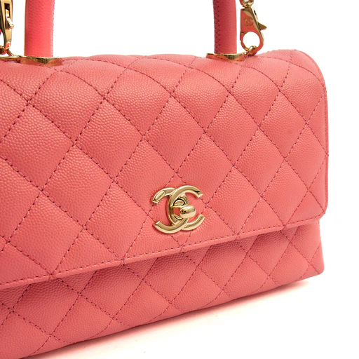 Picture of Chanel Top Handle Coco Top Handle in Pink, Caviar Leather