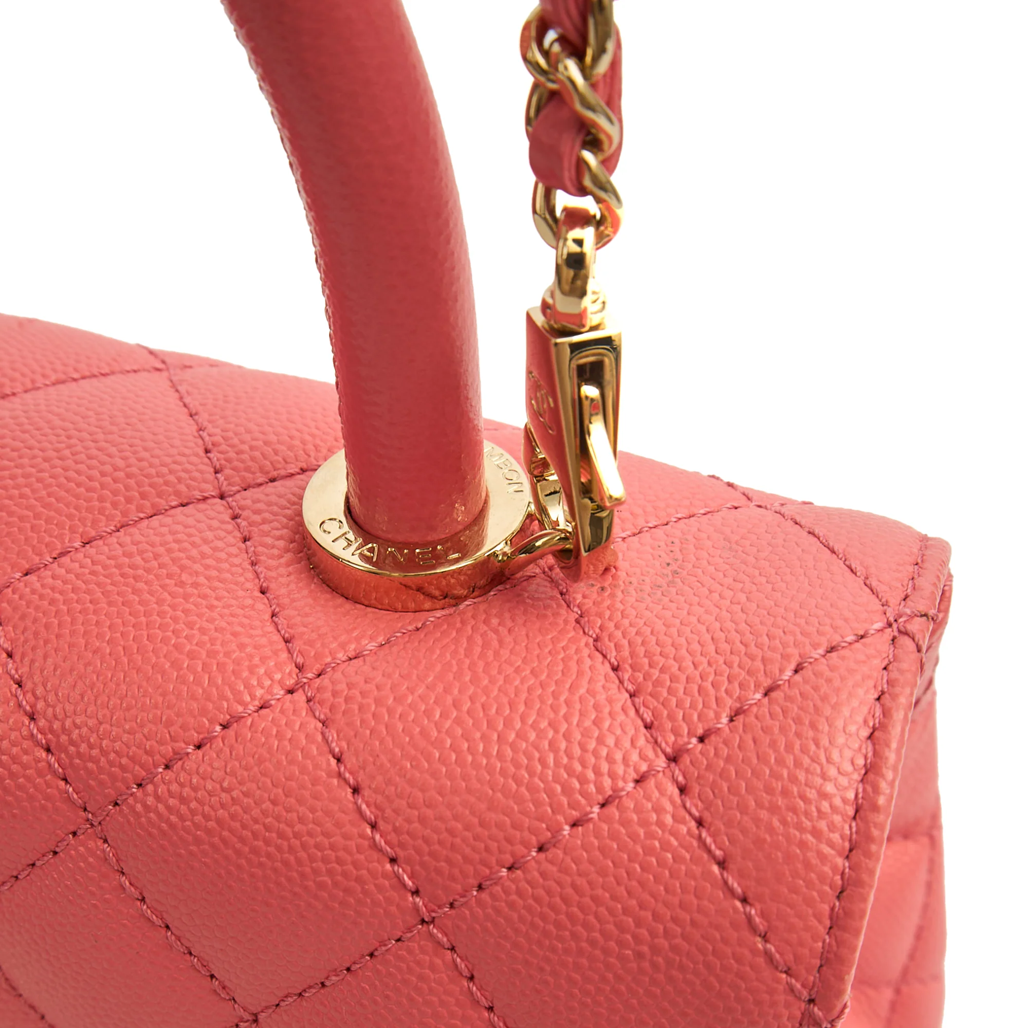 Picture of Chanel Top Handle Coco Top Handle in Pink, Caviar Leather