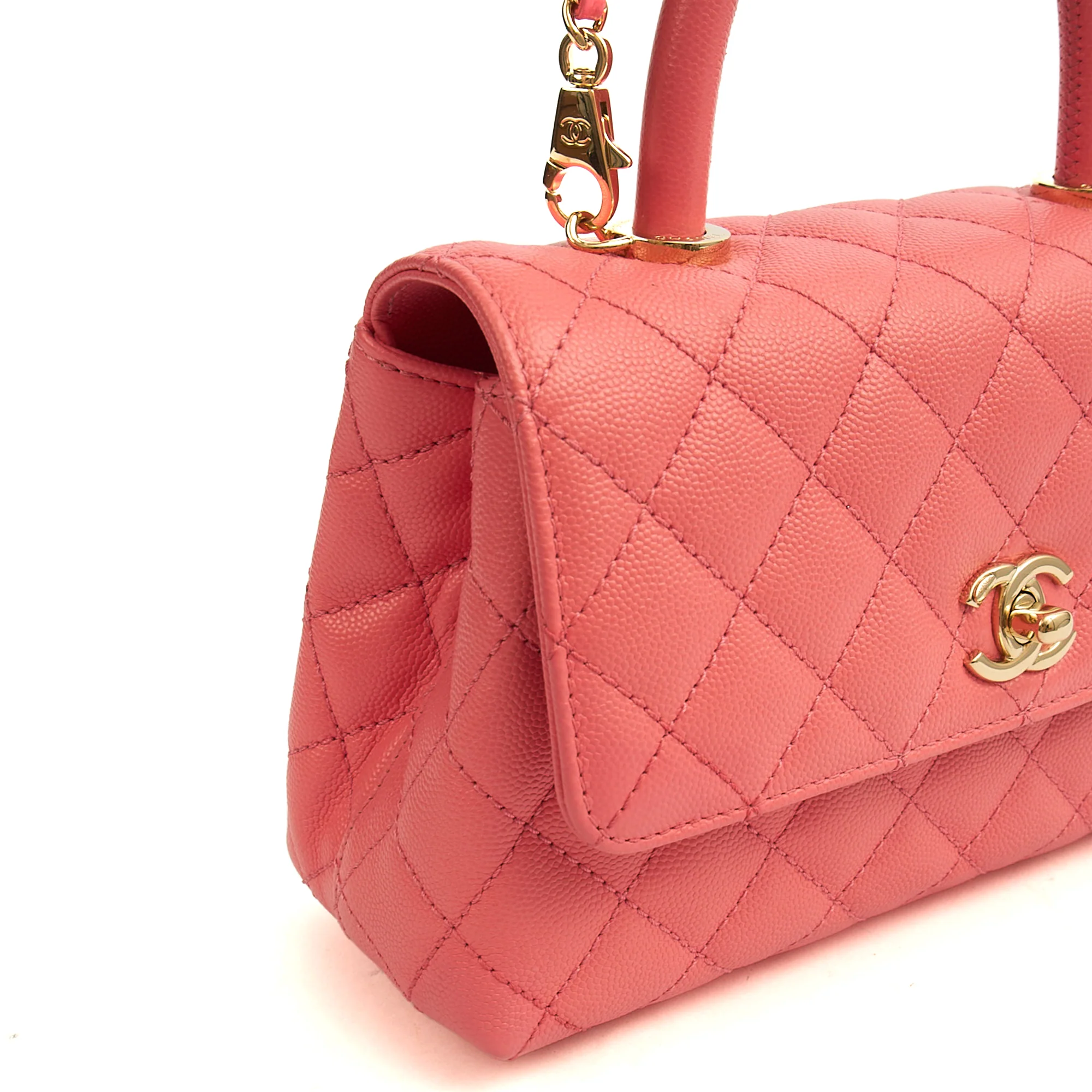 Picture of Chanel Top Handle Coco Top Handle in Pink, Caviar Leather