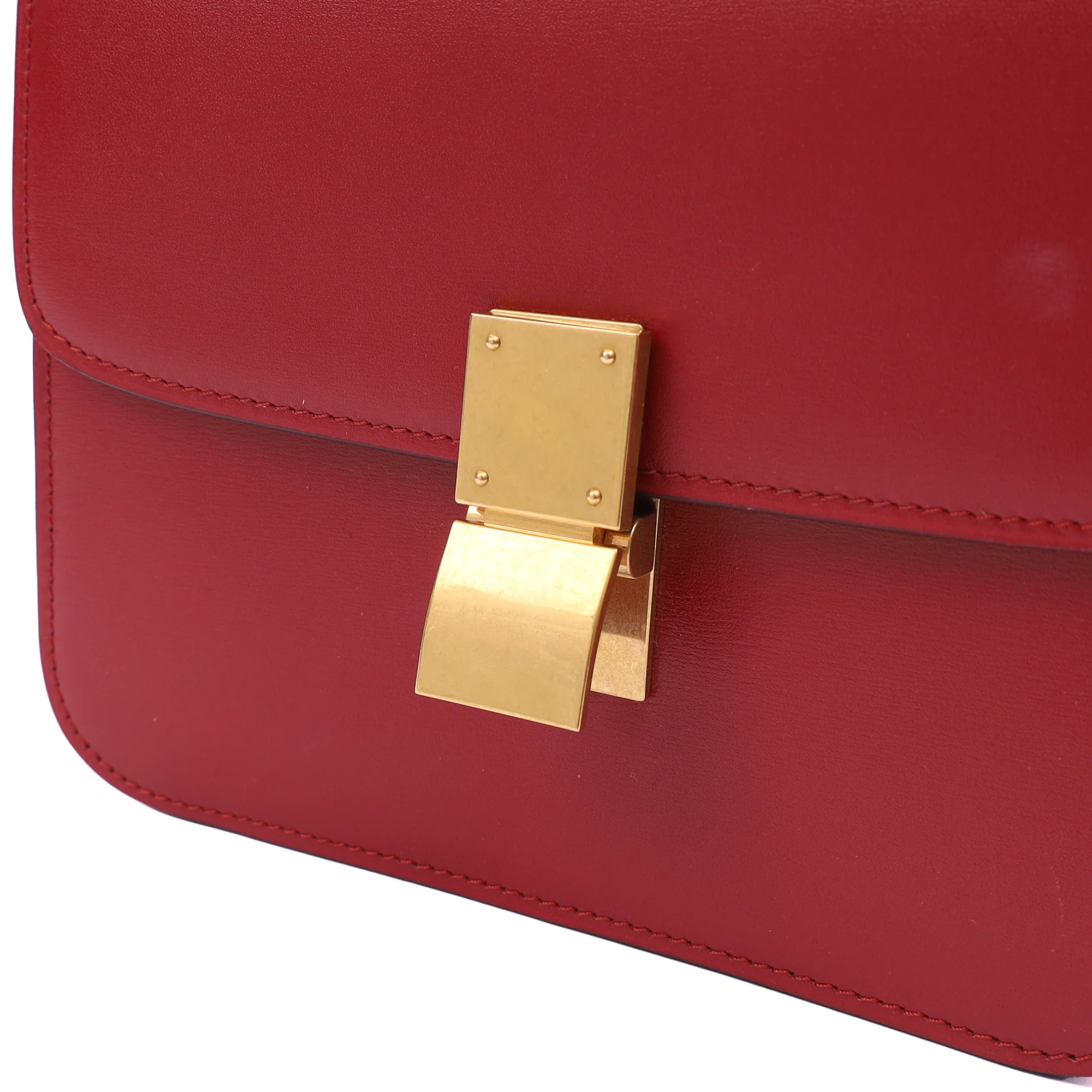 Picture of Celine Cross Body Box Bag - Medium in Red, Leather