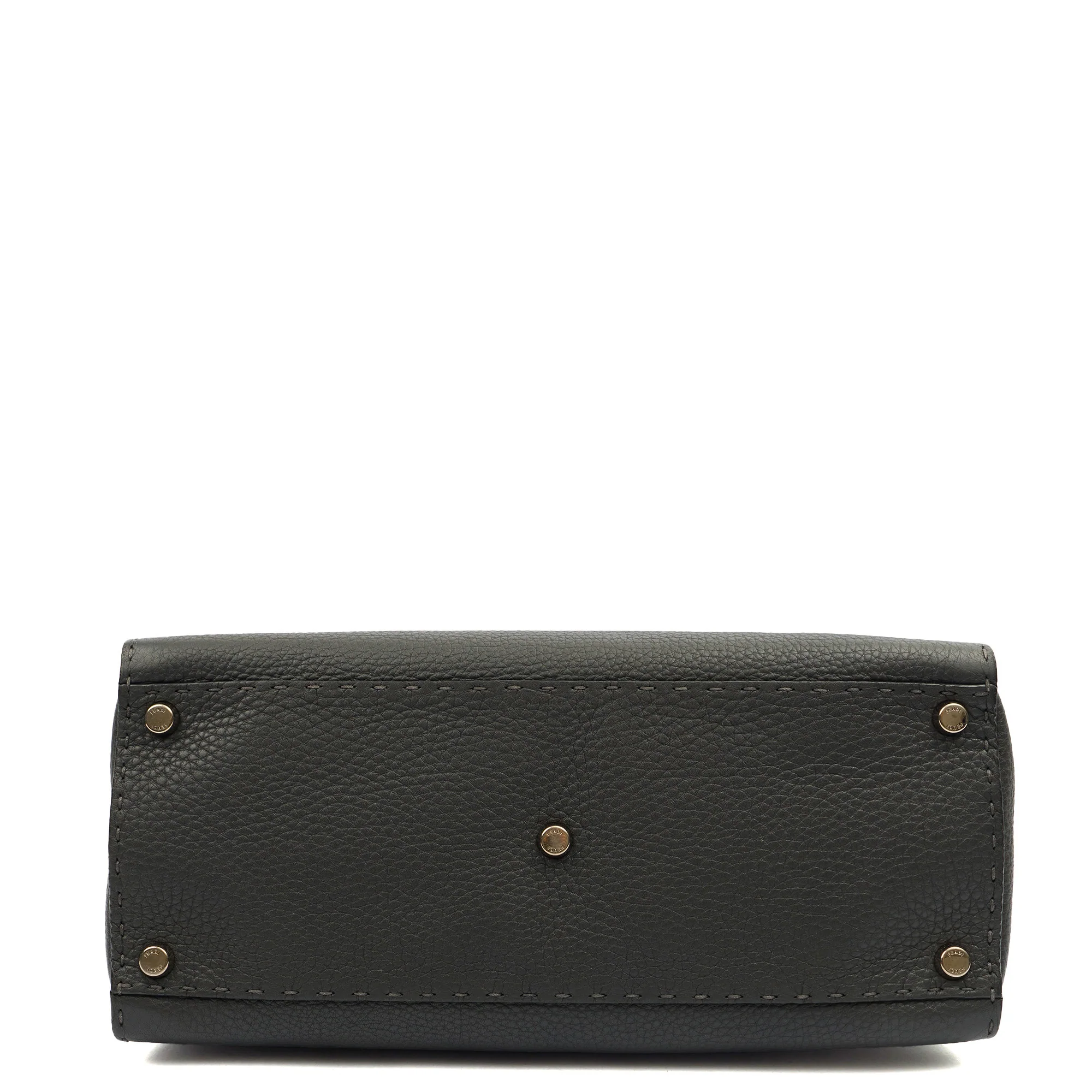 Picture of Fendi Tote Selleria Peekaboo in Grey, Leather