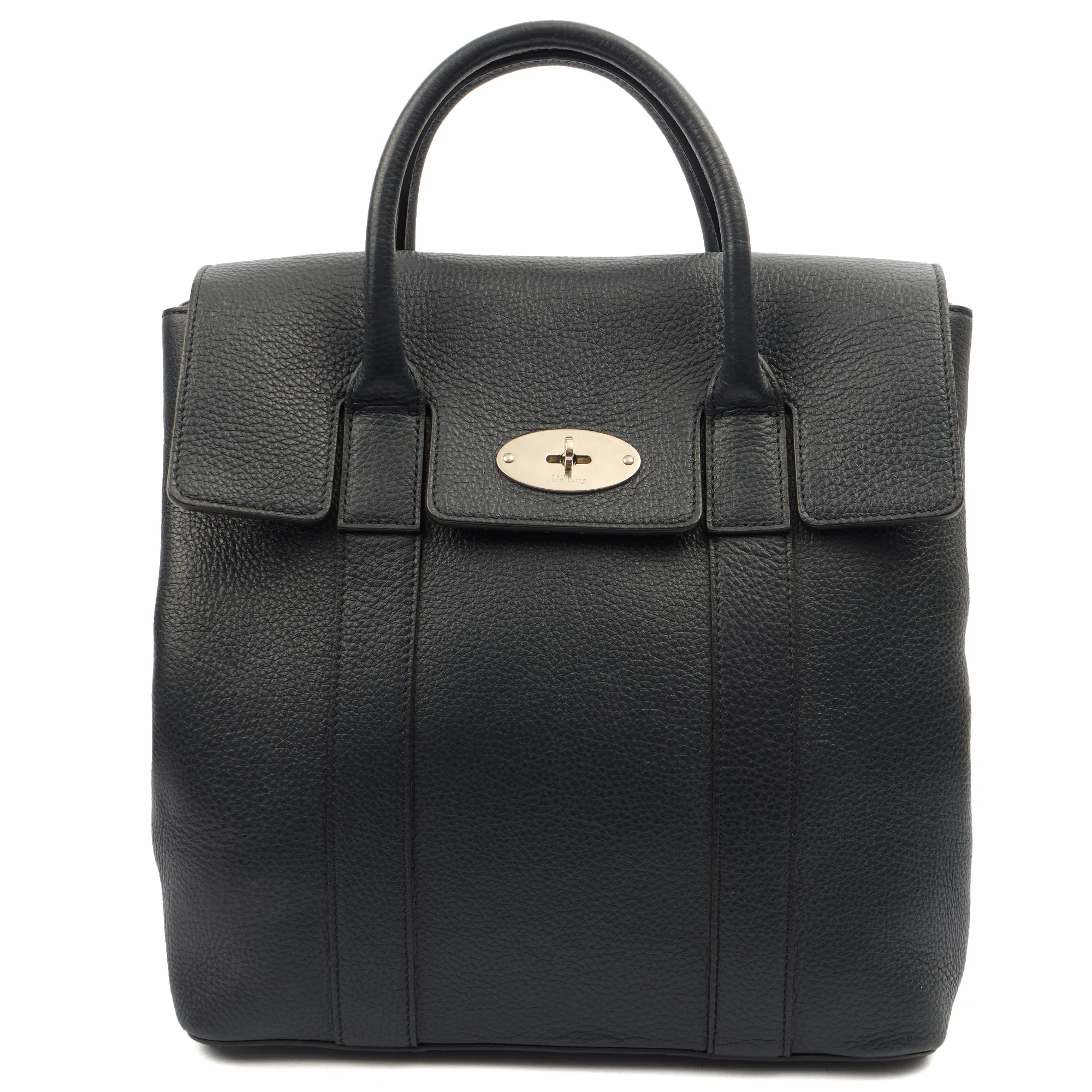 Picture of Mulberry Backpack Bayswater Backpack in Black, Calfskin Leather