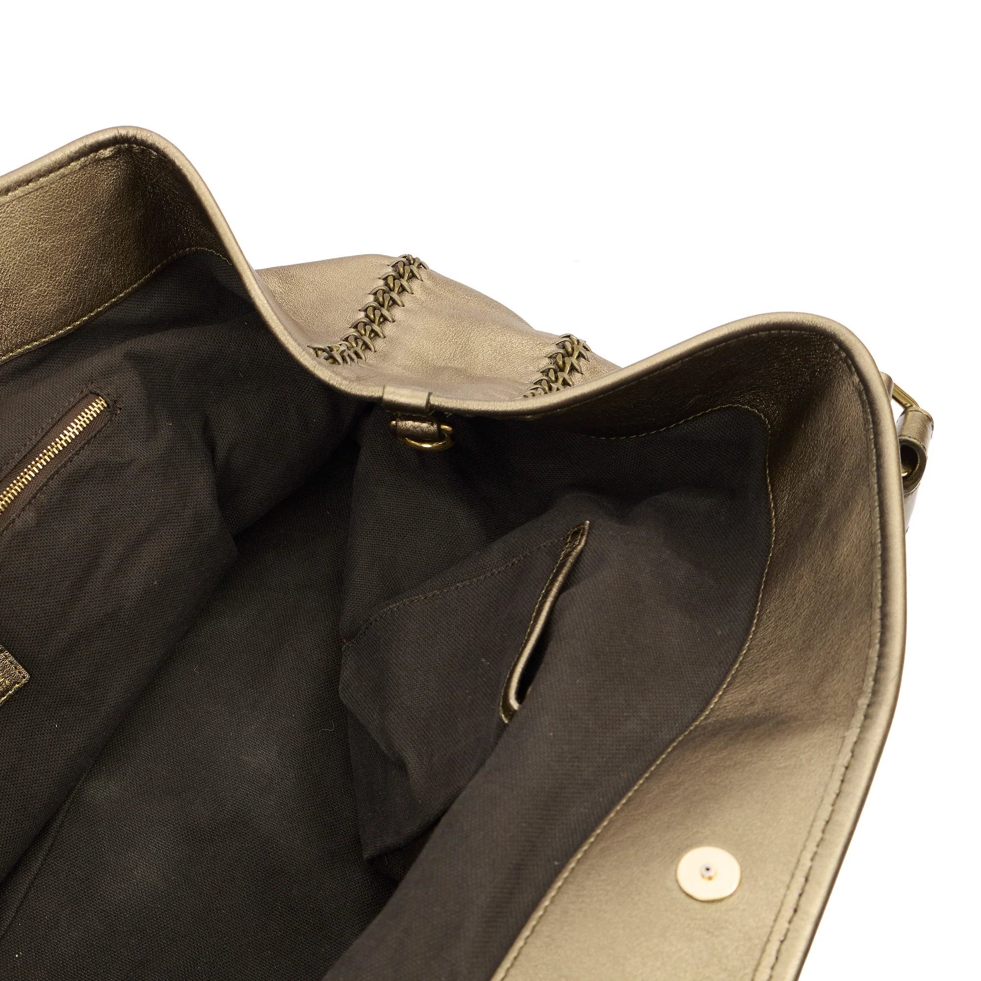 Picture of Burberry Tote Shoulder Bag in Metallic, Leather