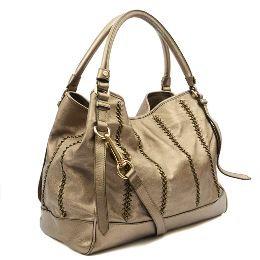 Picture of Burberry Tote Shoulder Bag in Metallic, Leather