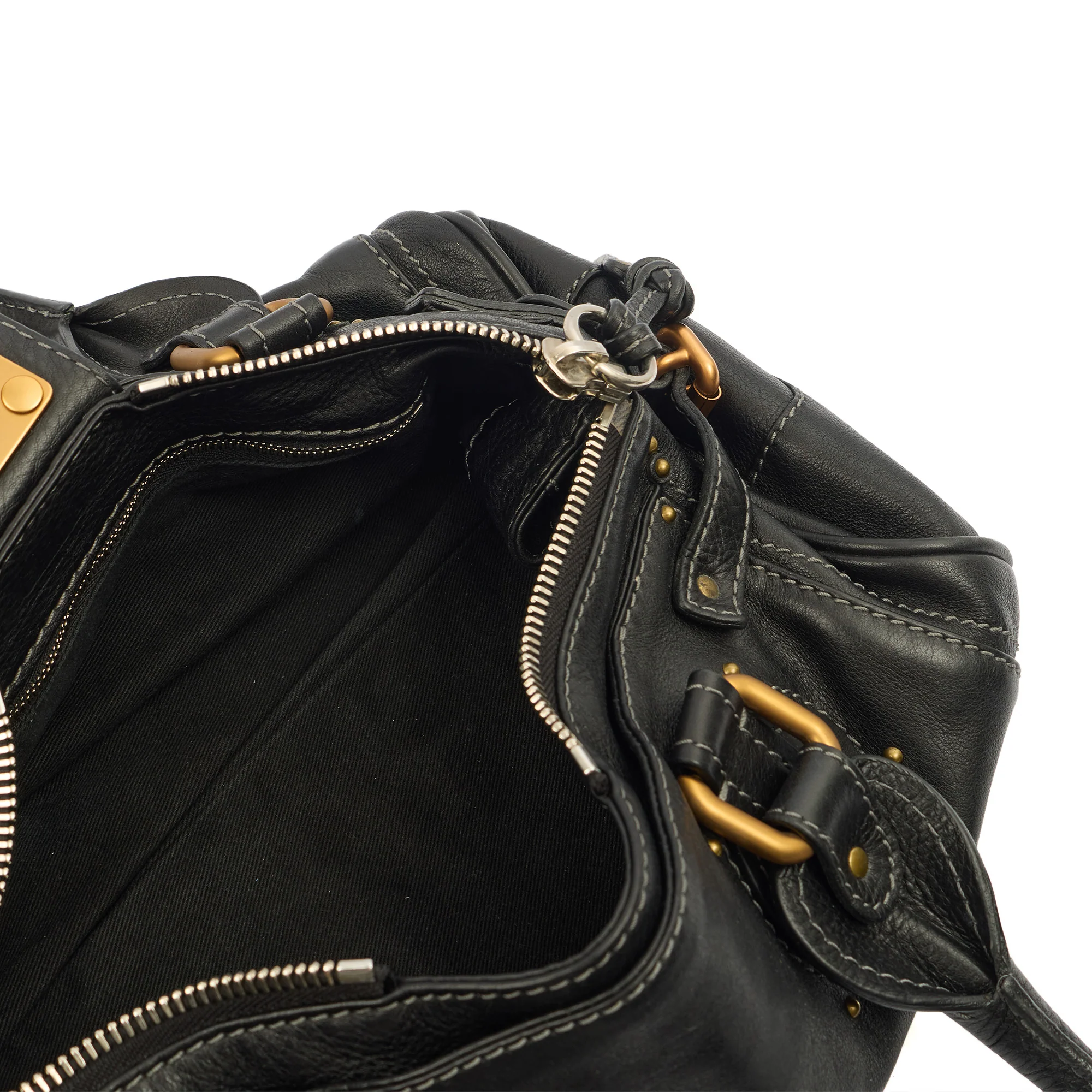 Picture of Chloe Shoulder Bag Paddington in Black, Calfskin Leather
