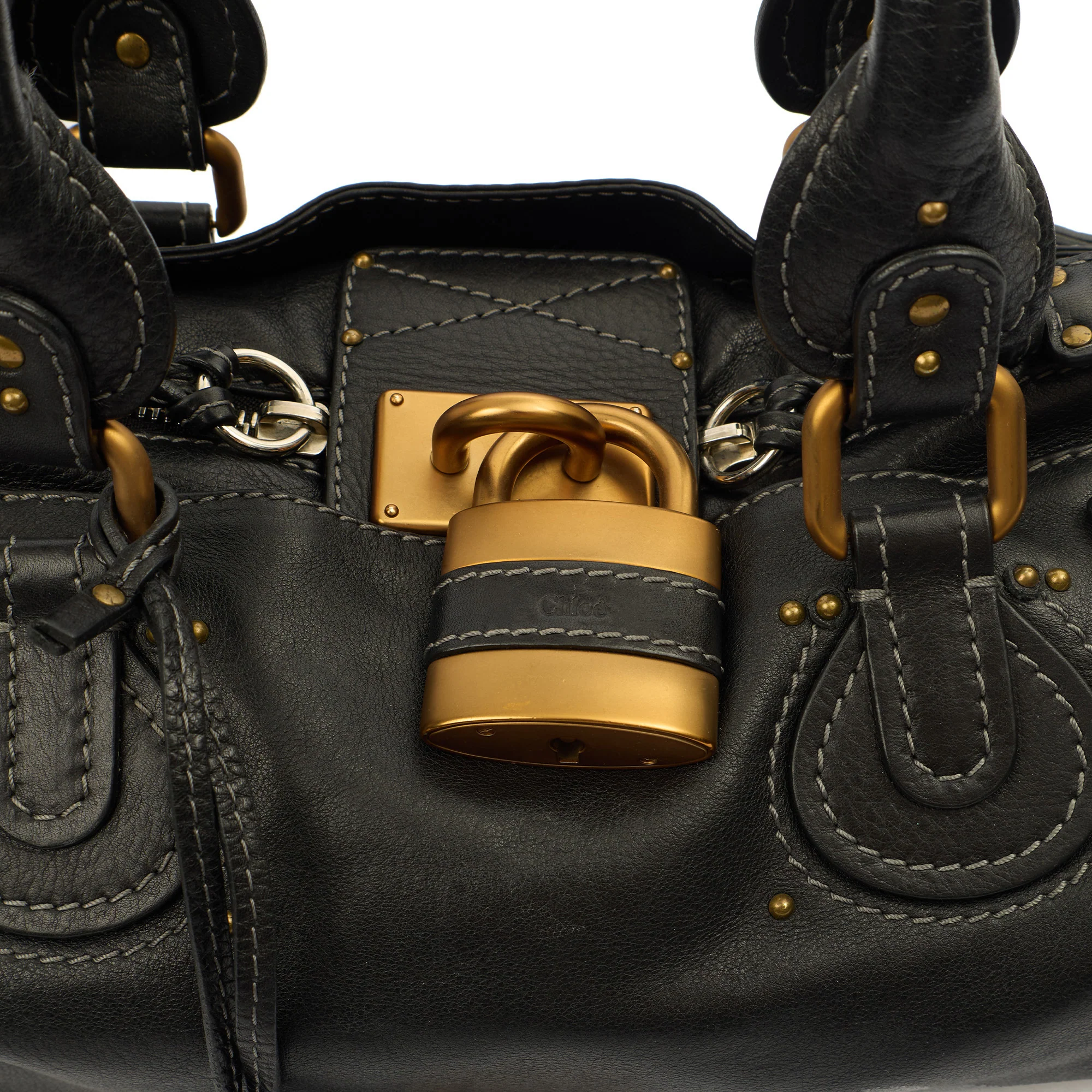 Picture of Chloe Shoulder Bag Paddington in Black, Calfskin Leather