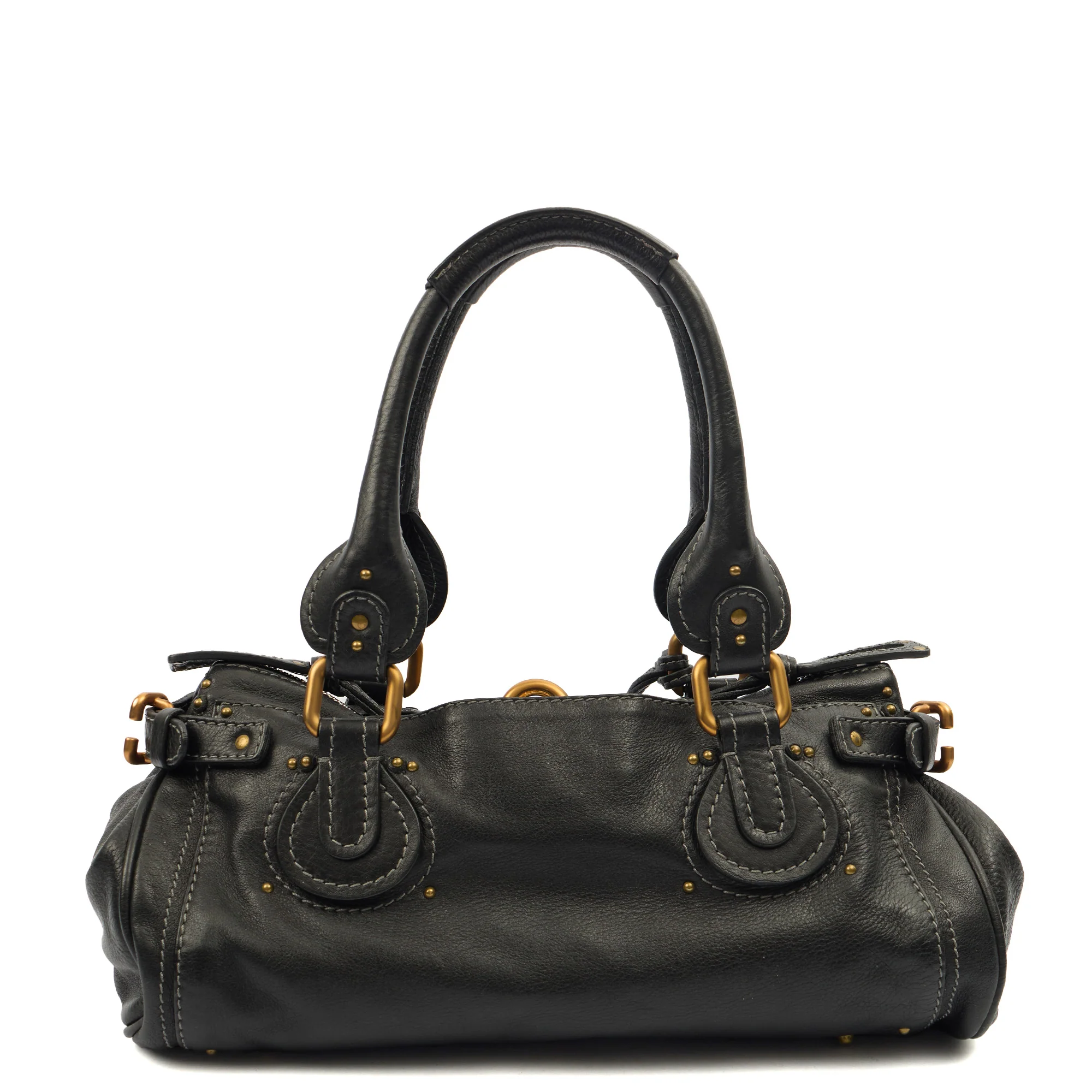Picture of Chloe Shoulder Bag Paddington in Black, Calfskin Leather
