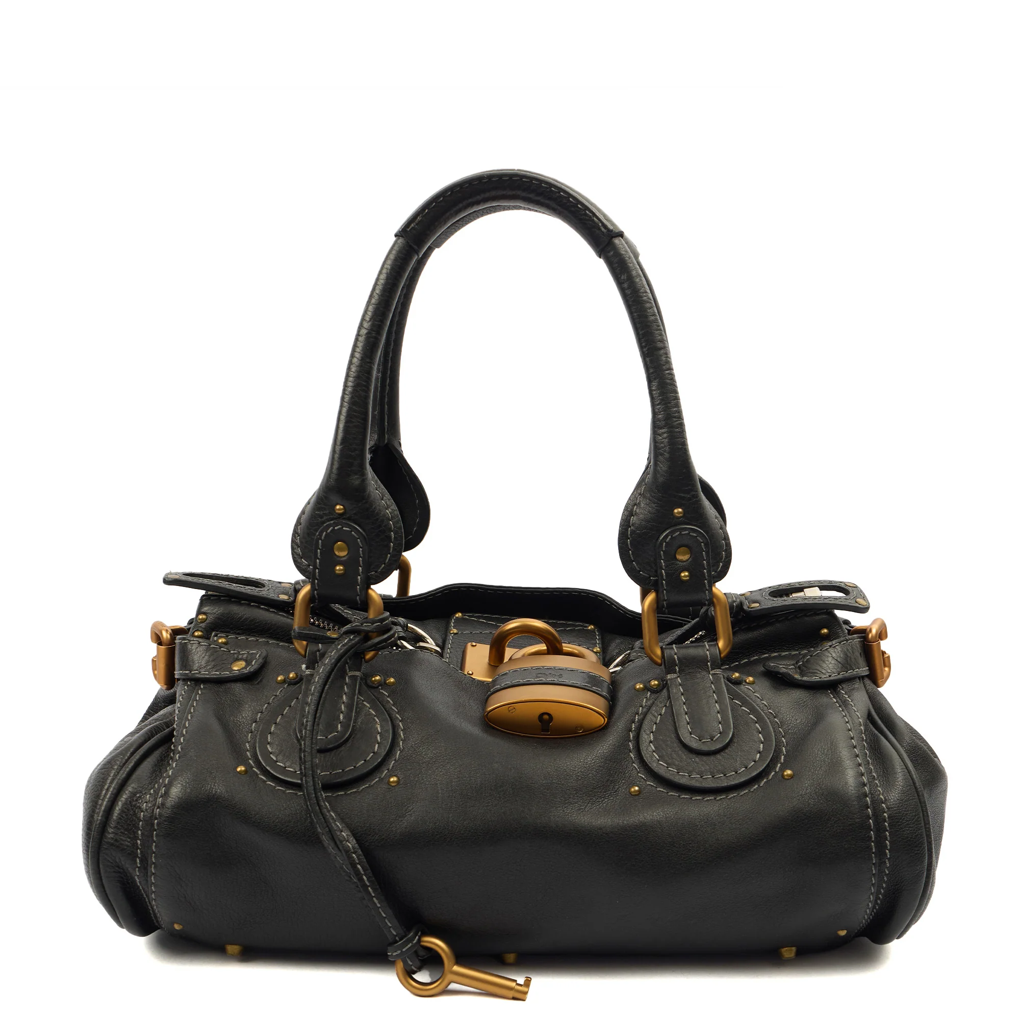 Picture of Chloe Shoulder Bag Paddington in Black, Calfskin Leather