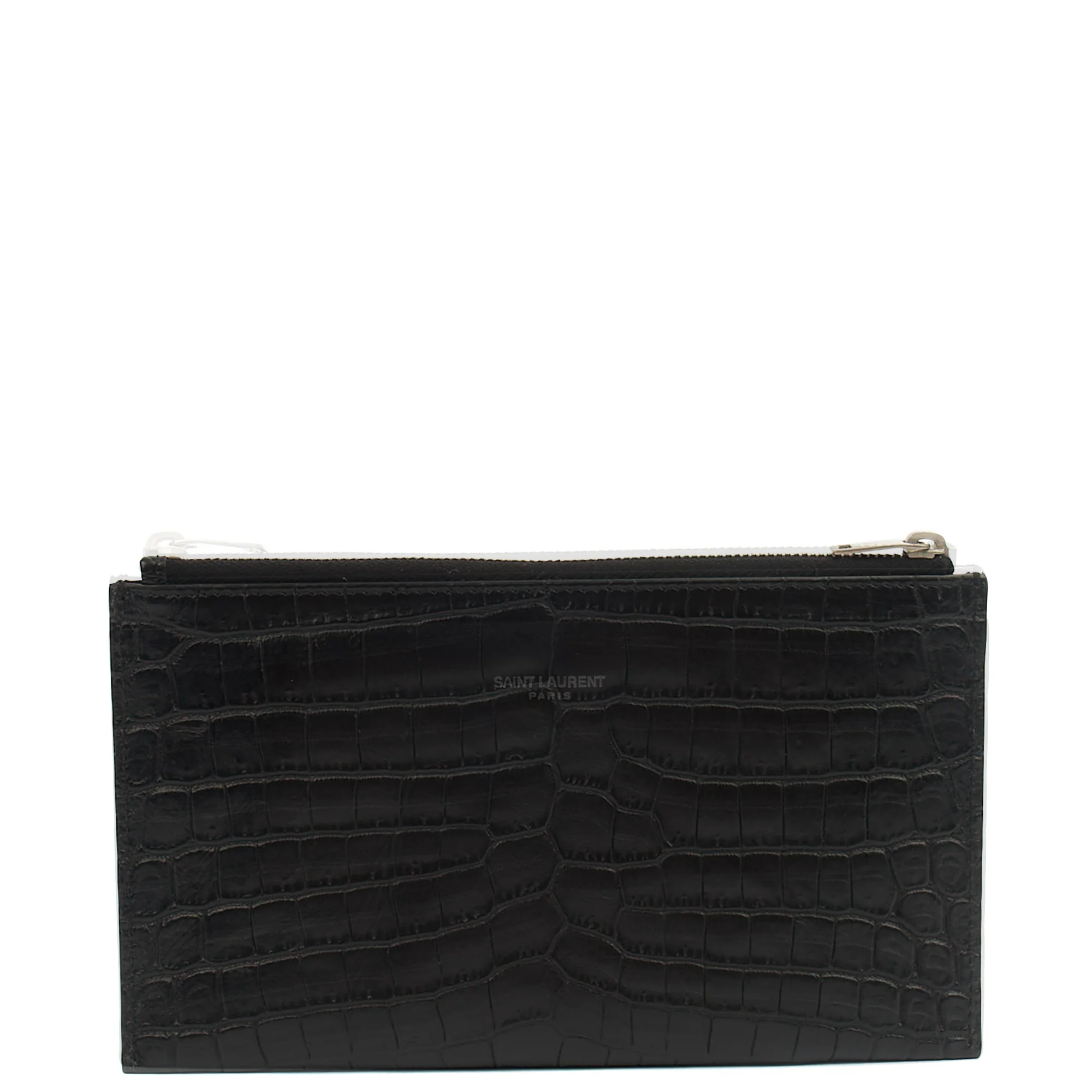 Picture of Saint Laurent Clutch Belle De Jour Clutch in Black, Calfskin Leather