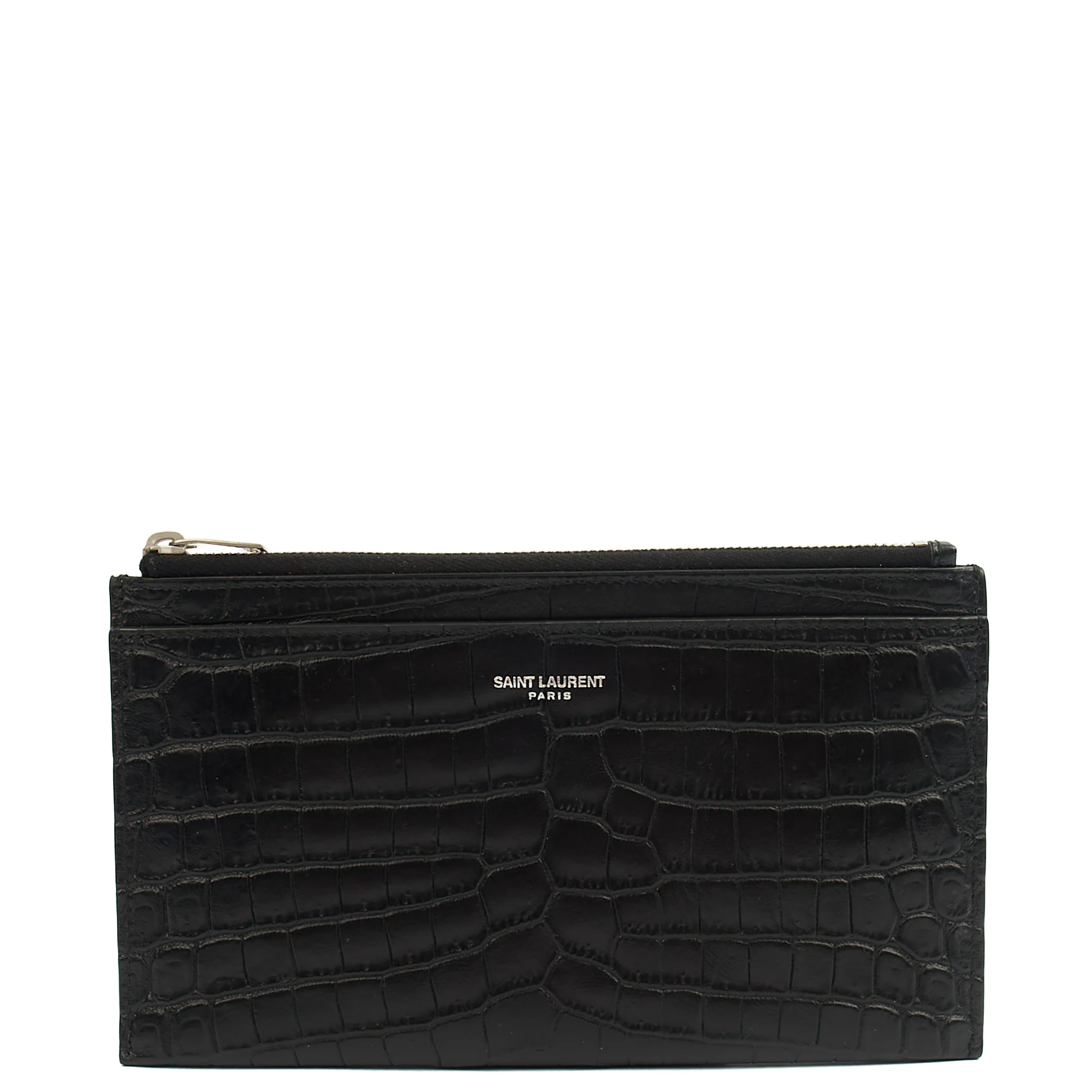 Picture of Saint Laurent Clutch Belle De Jour Clutch in Black, Calfskin Leather