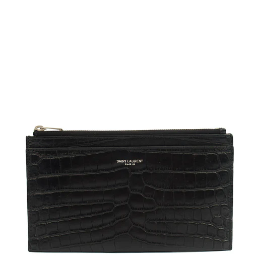 Picture of Saint Laurent Clutch Belle De Jour Clutch in Black, Calfskin Leather