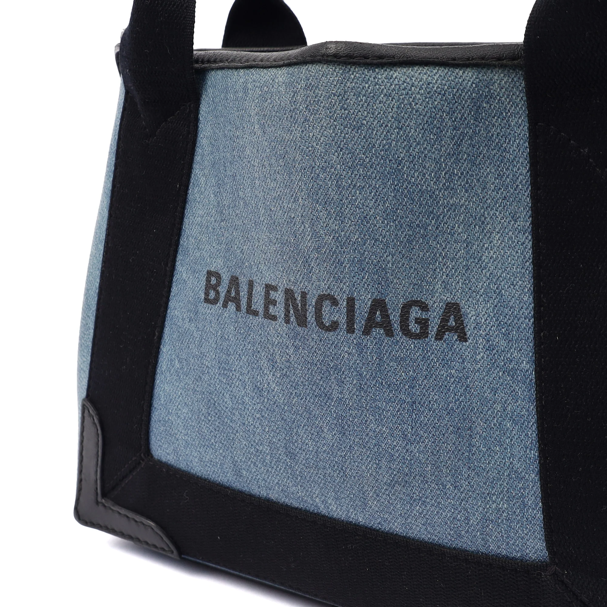 Picture of Balenciaga Mini Bag Cabas  in Blue, Fabric