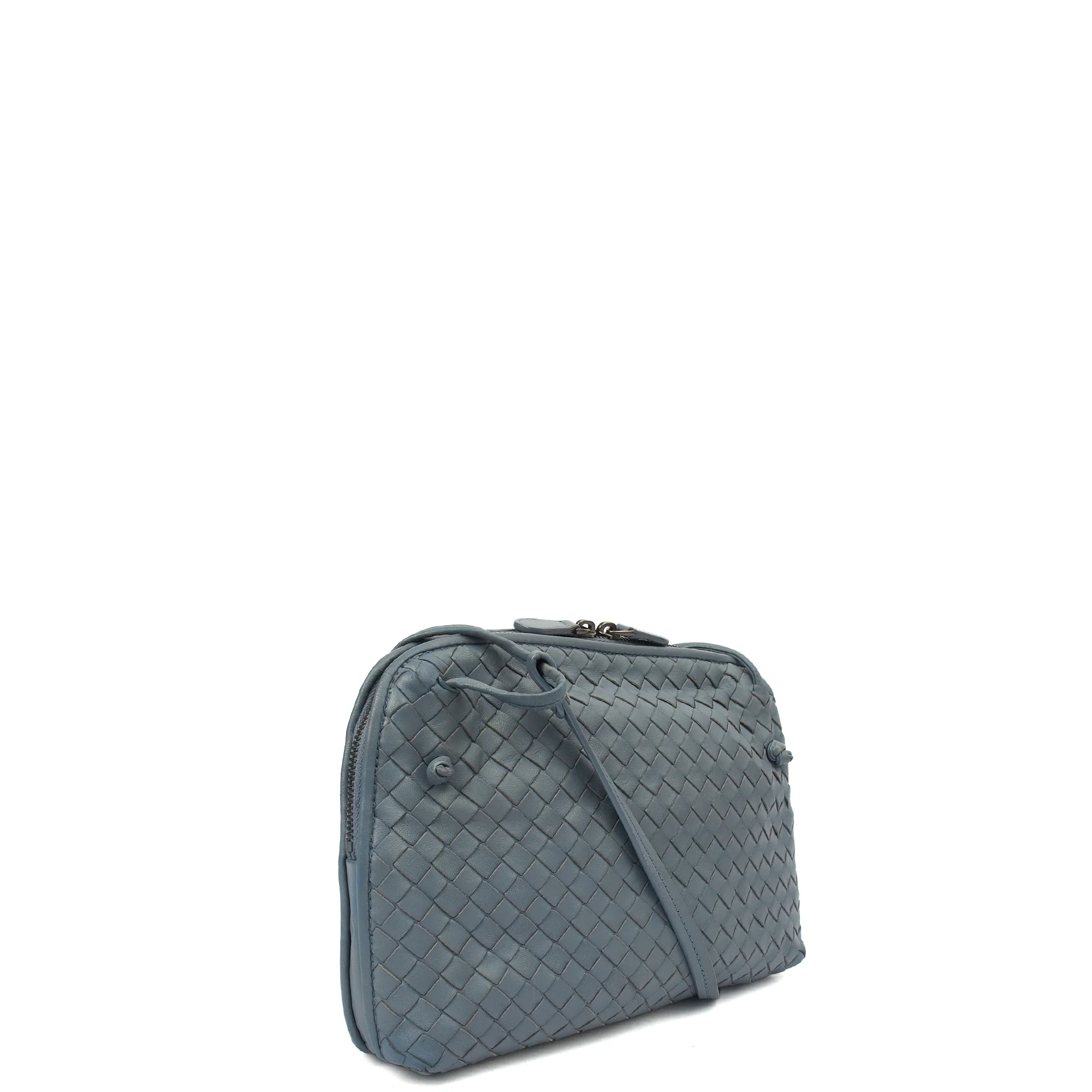Picture of Bottega Veneta Cross Body Intrecciato Crossbody in Black, Intrecciato Nappa