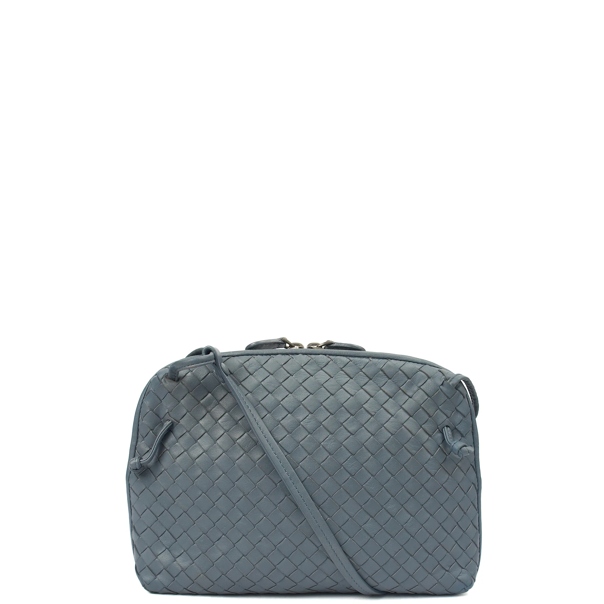 Picture of Bottega Veneta Cross Body Intrecciato Crossbody in Black, Intrecciato Nappa