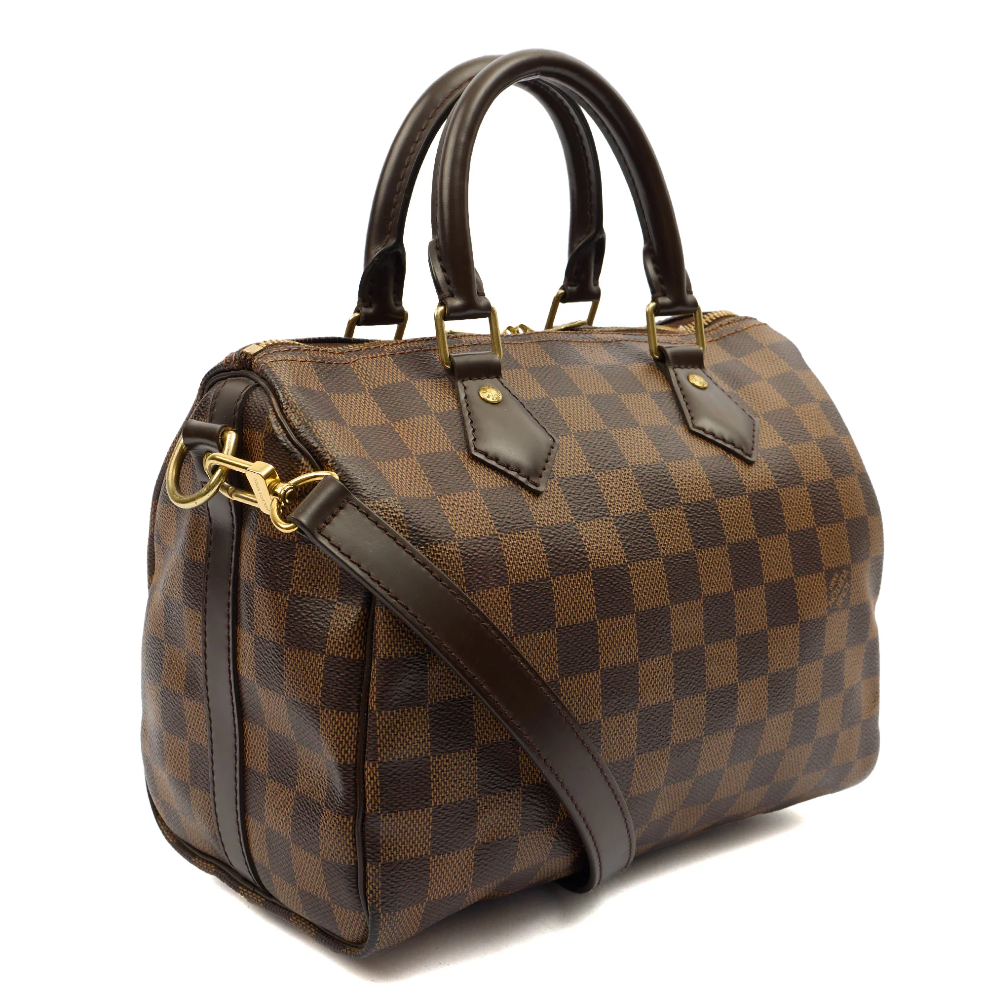 Picture of Louis Vuitton Cross Body Speedy Bandouliere 25 in Damier, Canvas