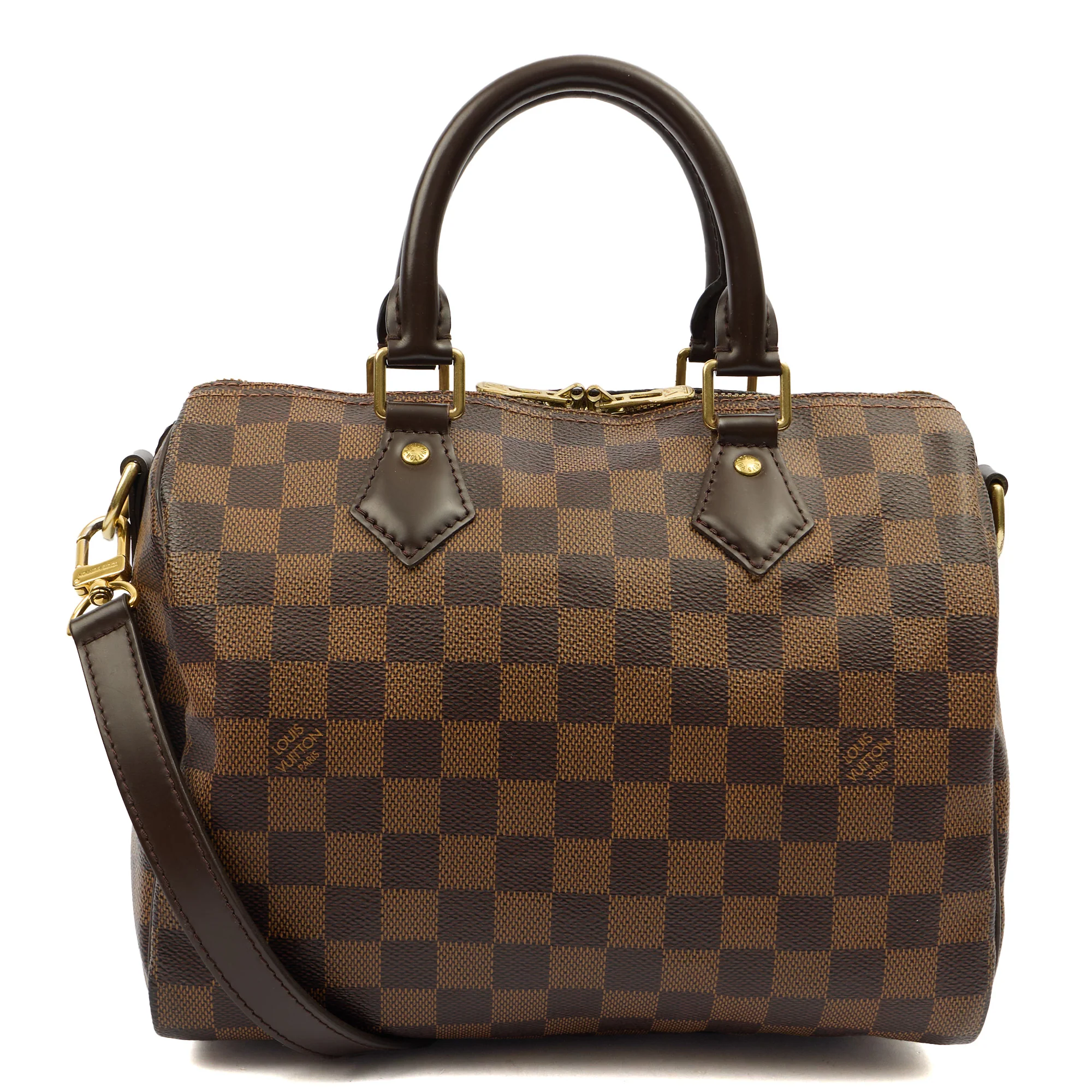 Picture of Louis Vuitton Cross Body Speedy Bandouliere 25 in Damier, Canvas