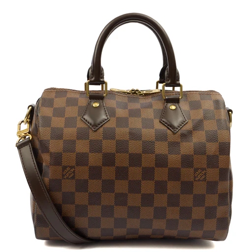 Picture of Louis Vuitton Cross Body Speedy Bandouliere 25 in Damier, Canvas