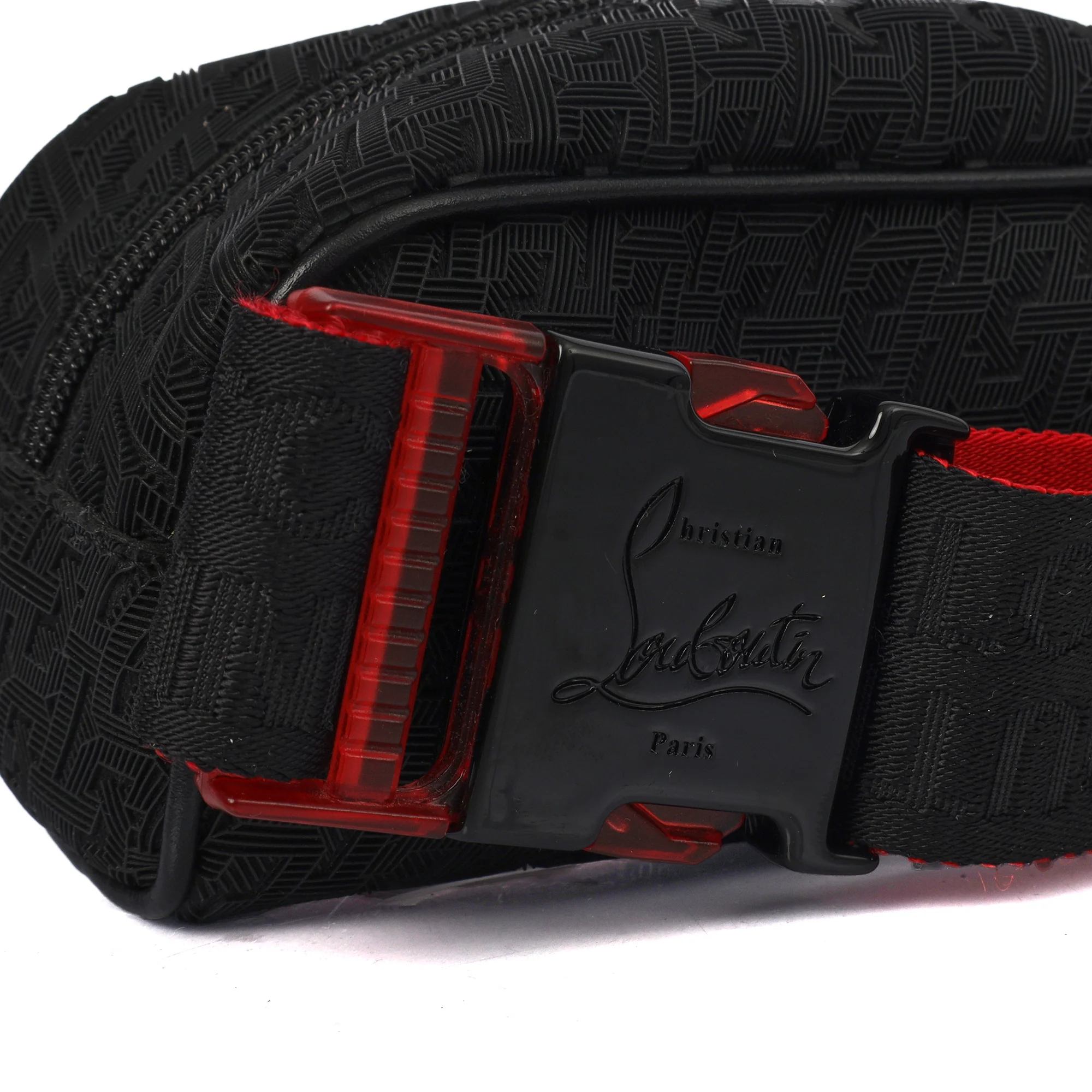 Picture of Christian Louboutin Cross Body Blaster Waist Bag in Black, Fabric