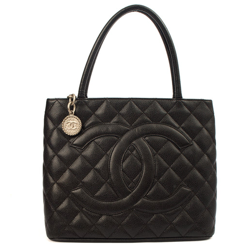 Picture of Chanel Tote Medaillon Tote in Black, Caviar Leather