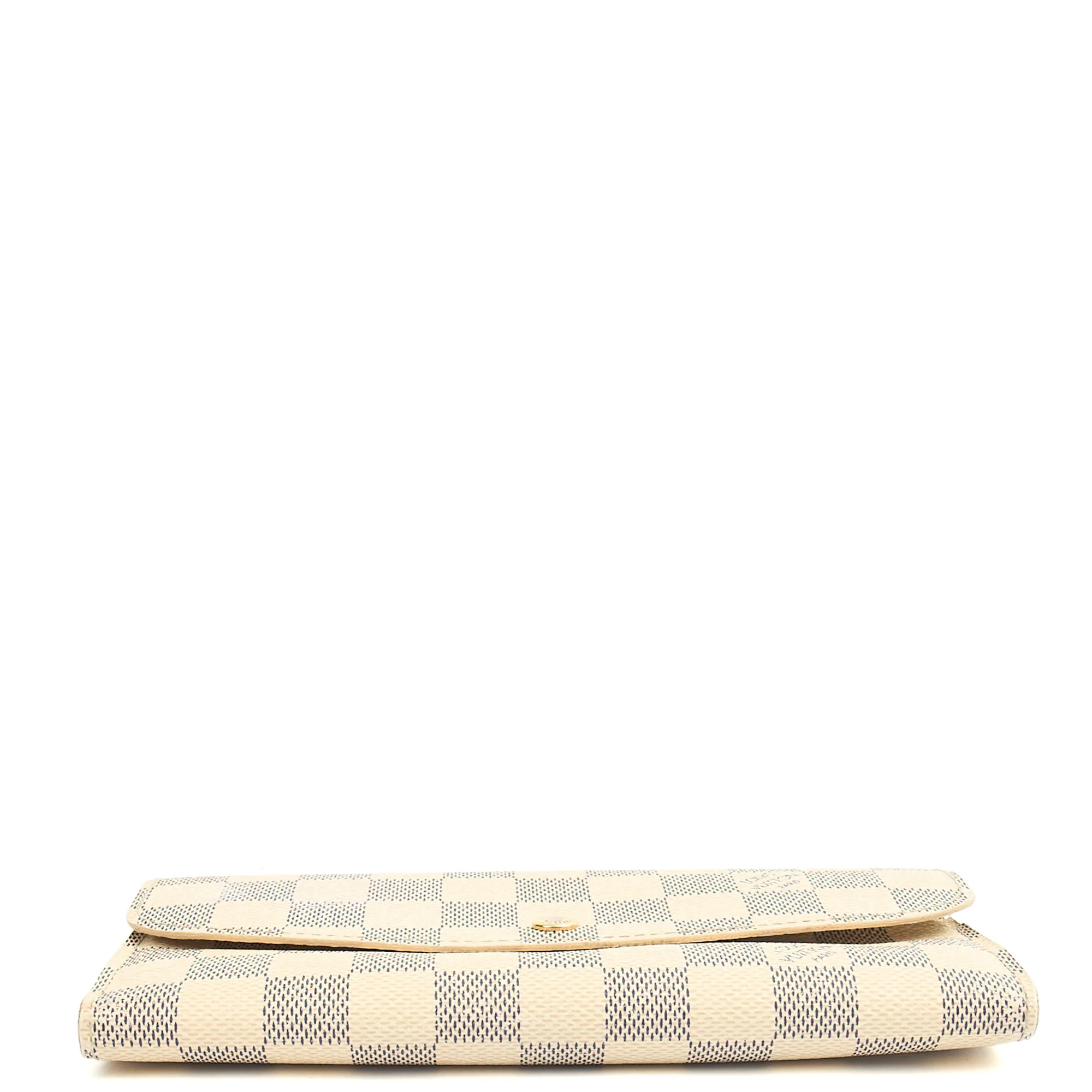 Picture of Louis Vuitton Purse Emilie Wallet in Damier Azur, Canvas