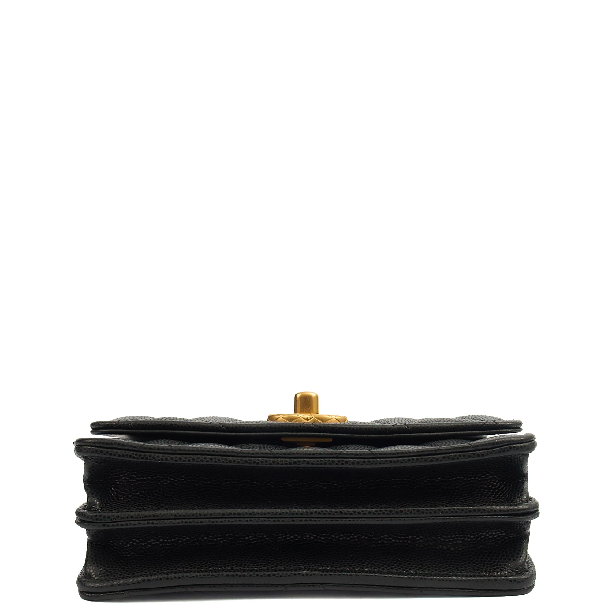 Picture of Chanel Cross Body Wallet on Chain in Black, Caviar Leather