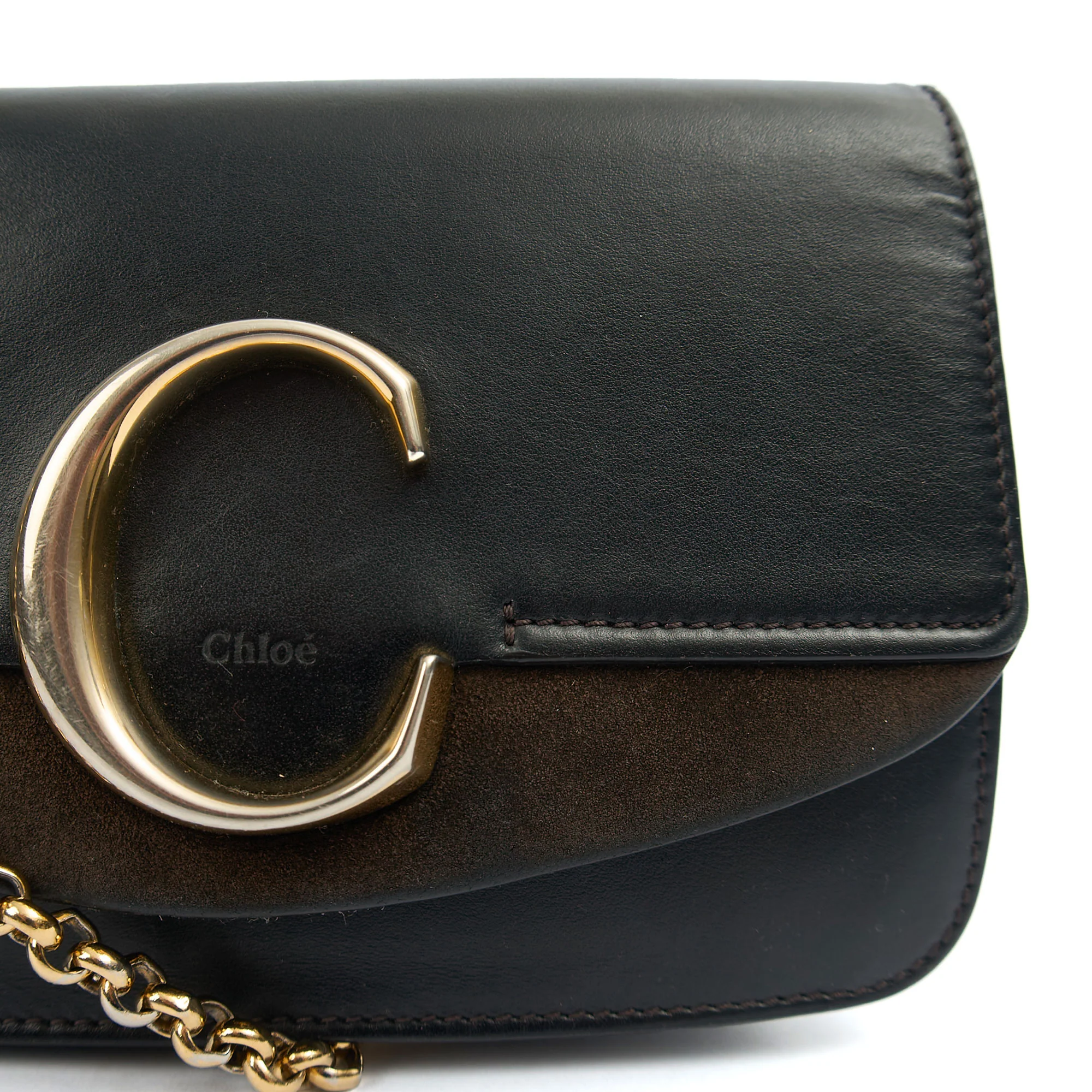 Picture of Chloe Cross Body Chloe C - Small in Black, Calfskin Leather