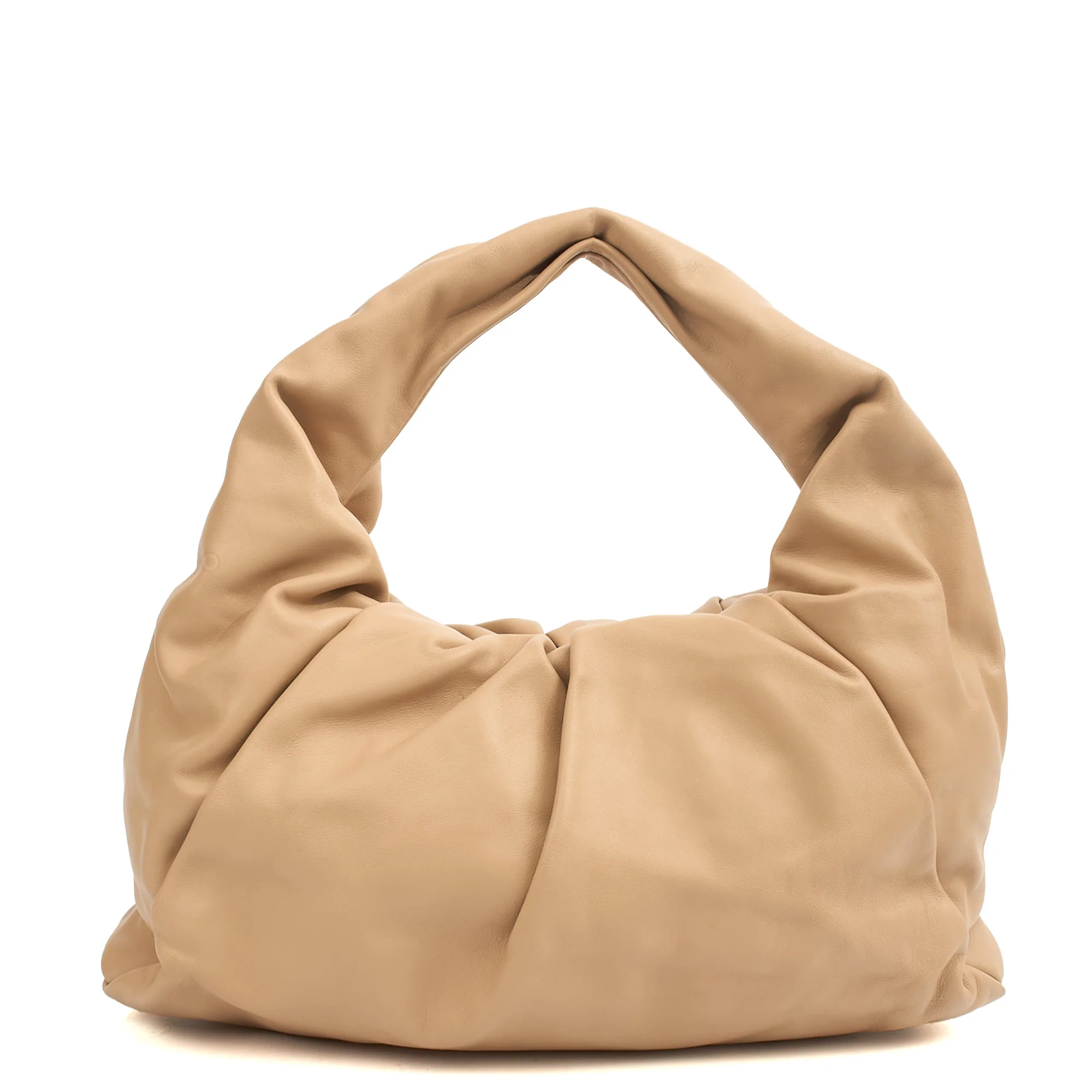 Picture of Bottega Veneta Shoulder Bag Shoulder Pouch in Almond, Leather