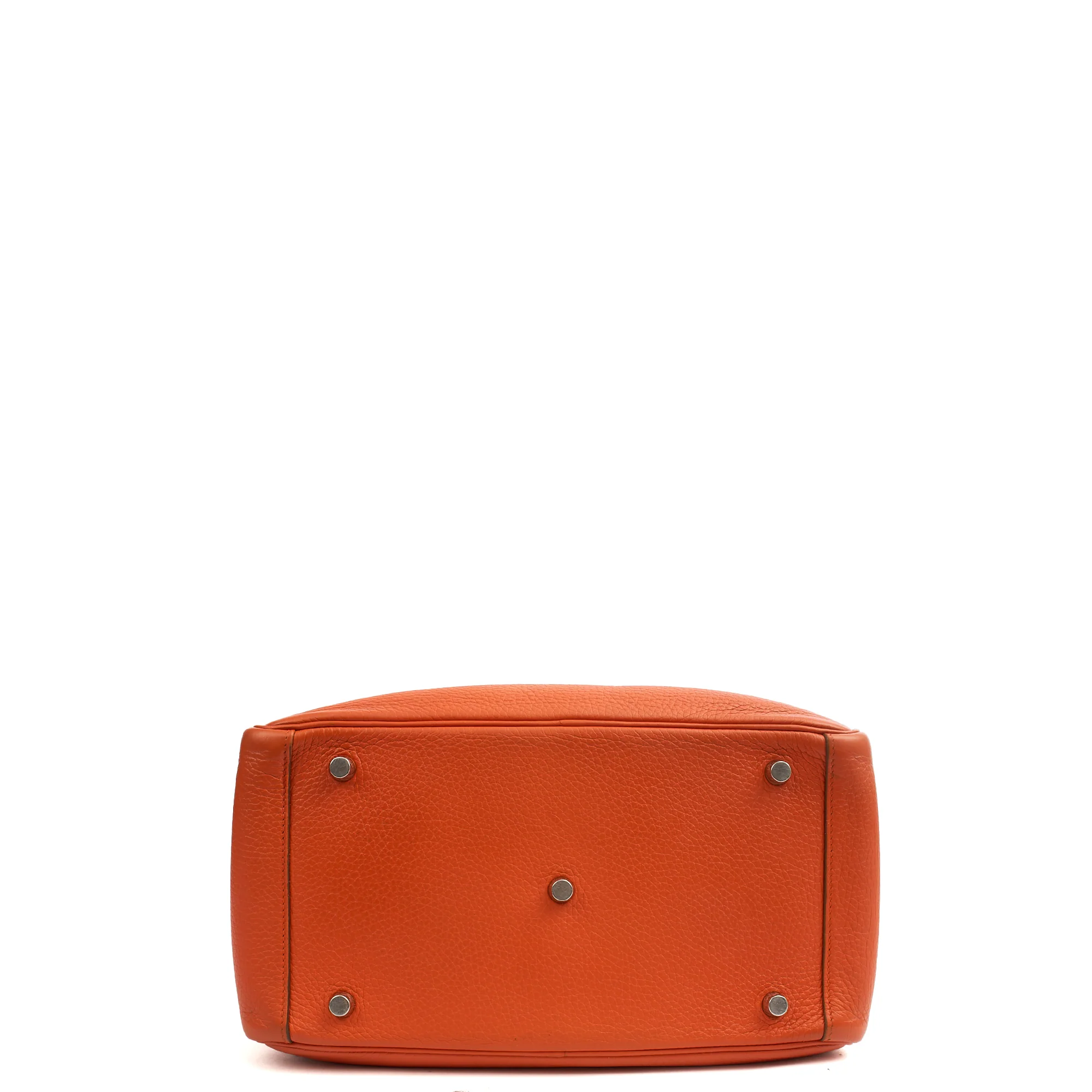 Picture of Hermes Tote Lindy 30 in Classic Orange, Togo Leather