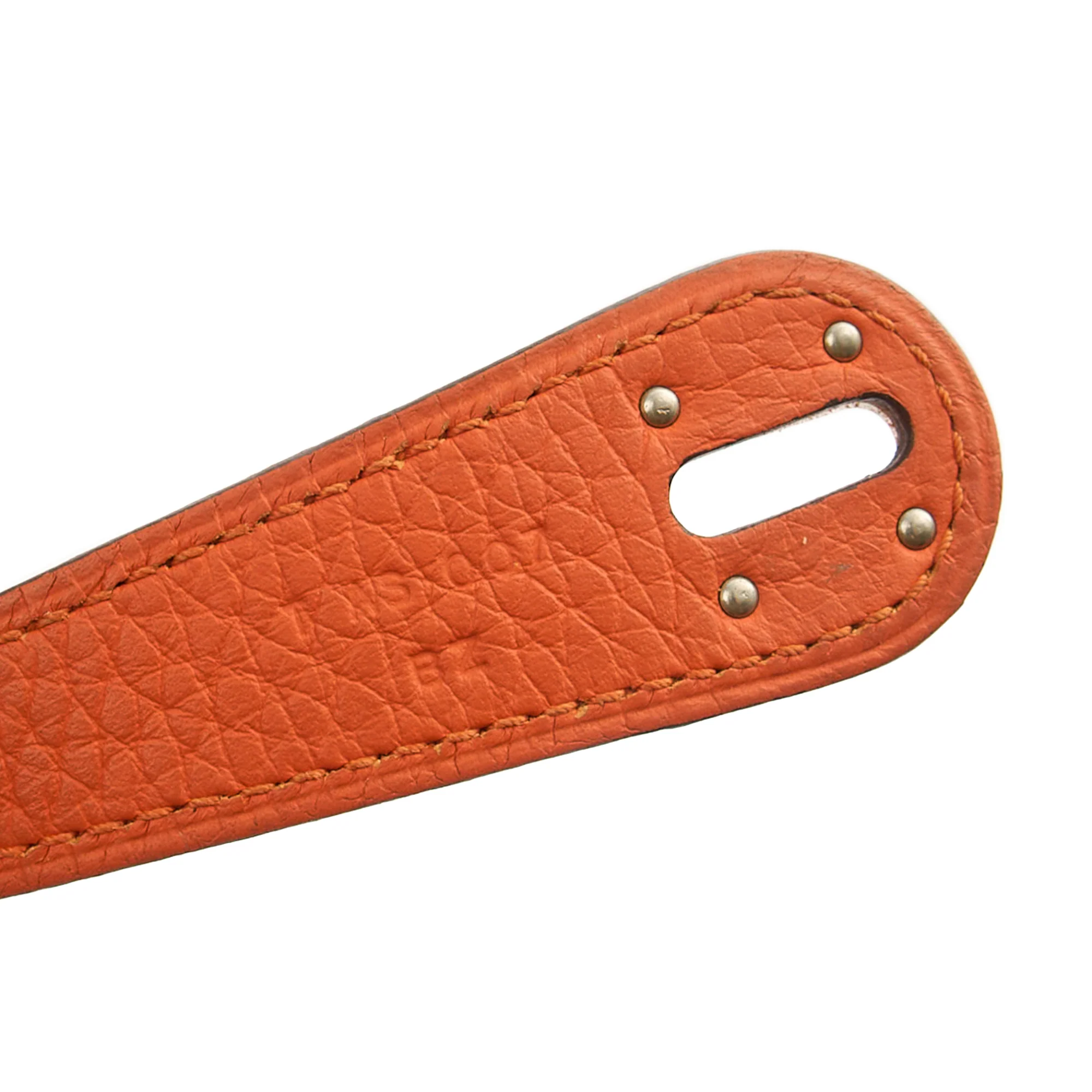 Picture of Hermes Tote Lindy 30 in Classic Orange, Togo Leather