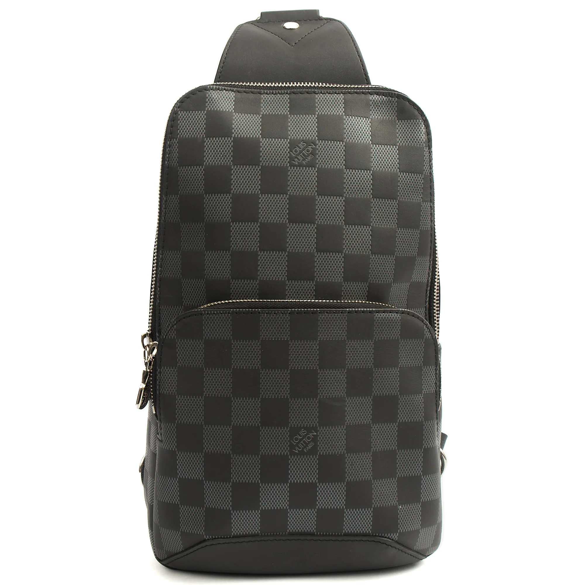 Picture of Louis Vuitton Cross Body Avenue Sling bag in Damier Graphite, Canvas