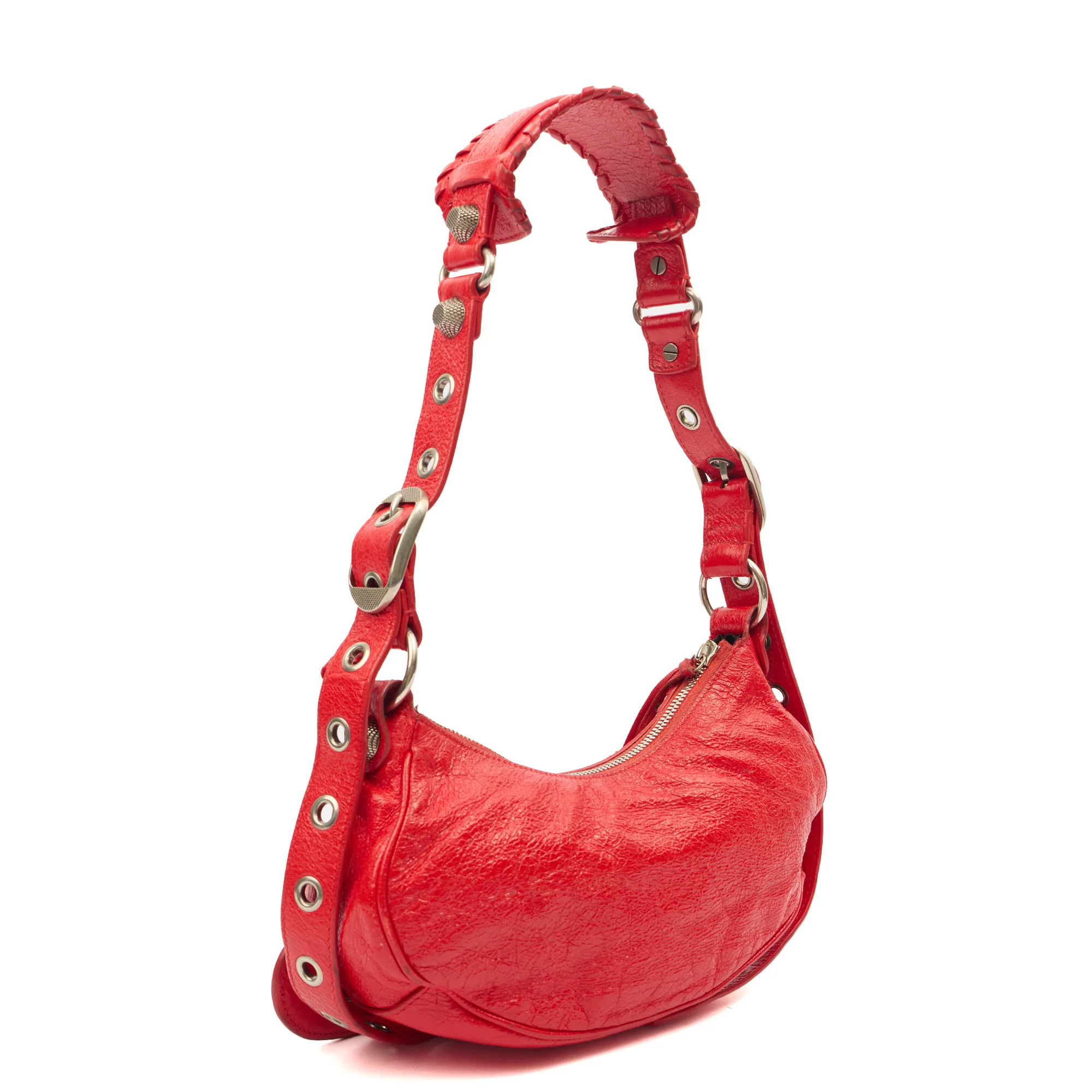Picture of Balenciaga Cross Body Le Cagole XS in Red, Veau (Calfskin)