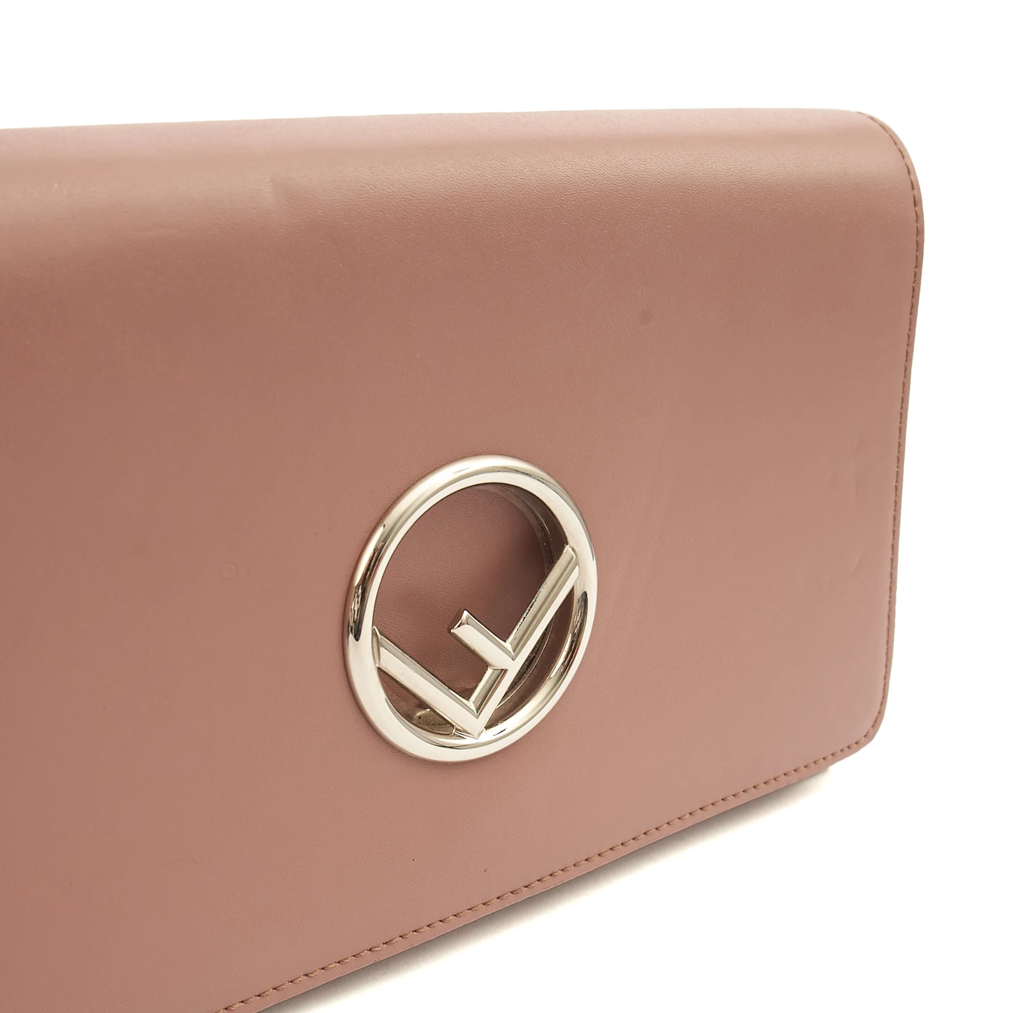 Picture of Fendi Cross Body Kan I F Wallet On Chain in Pink, Leather