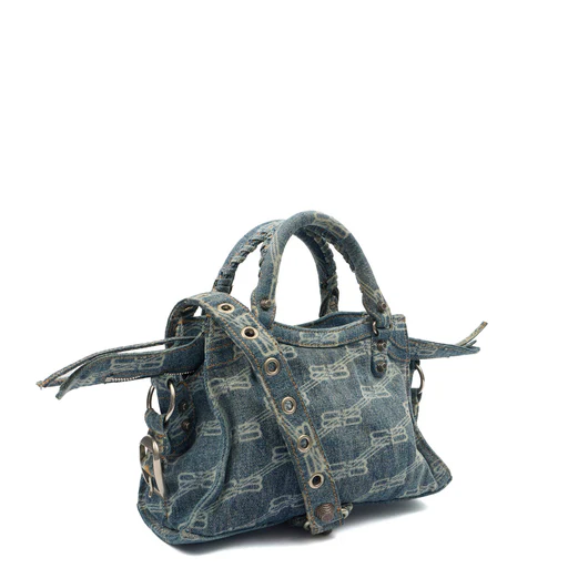 Picture of Balenciaga Mini Bag Neo Cagole XS in Blue, Canvas