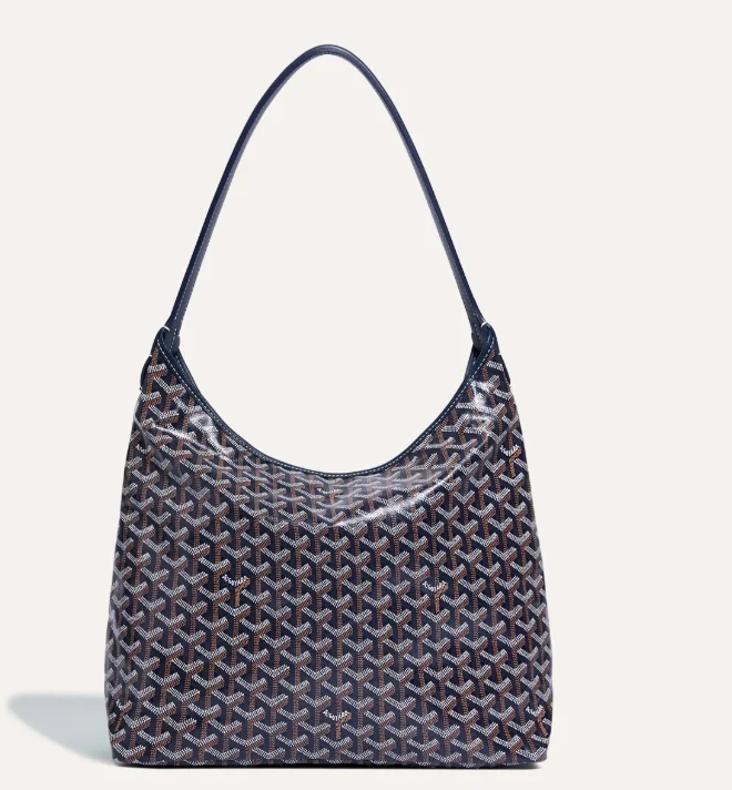 Goyard Bohème Hobo Bag in Navy Blue back view