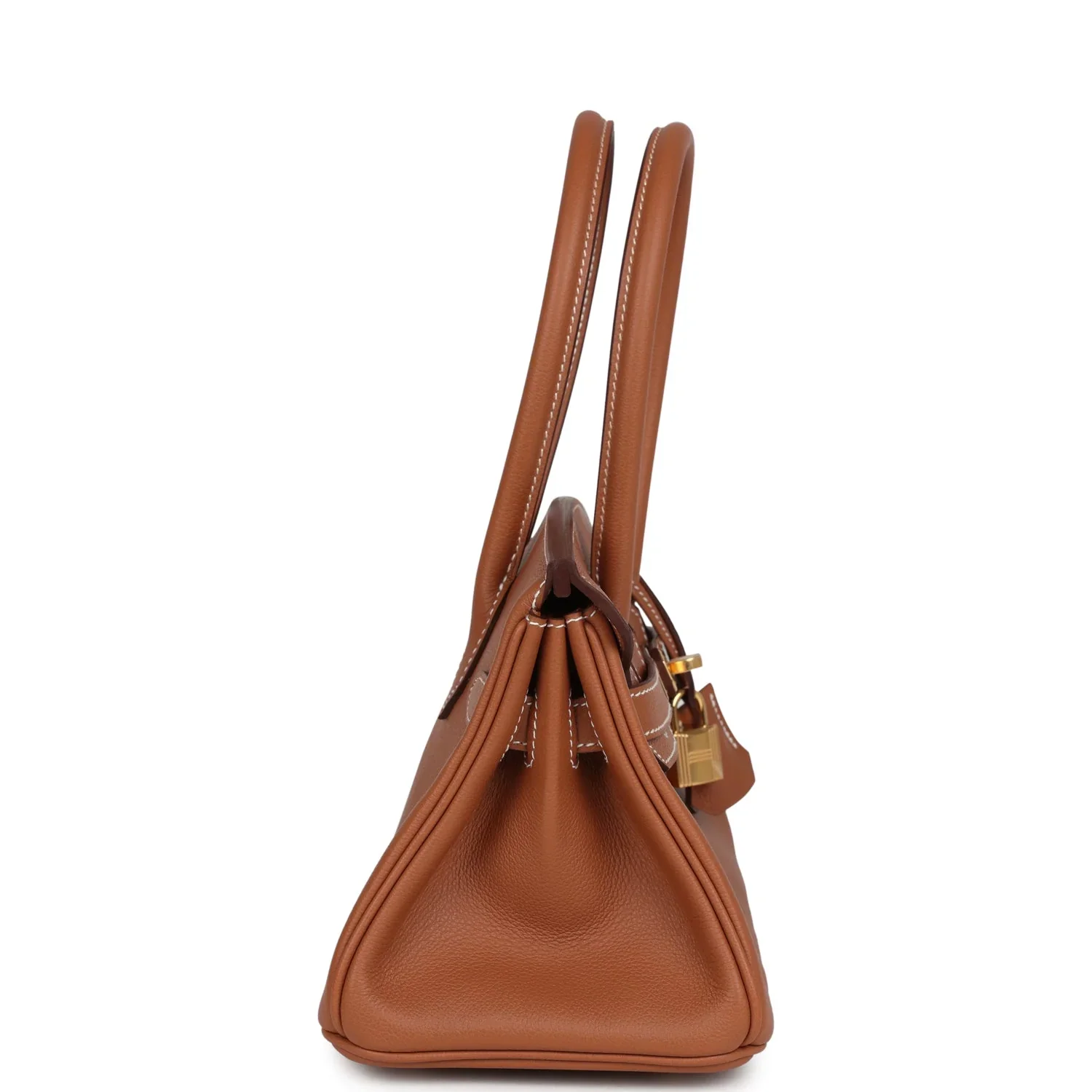 Hermès Shoulder Birkin Light 29 in Gold left side view