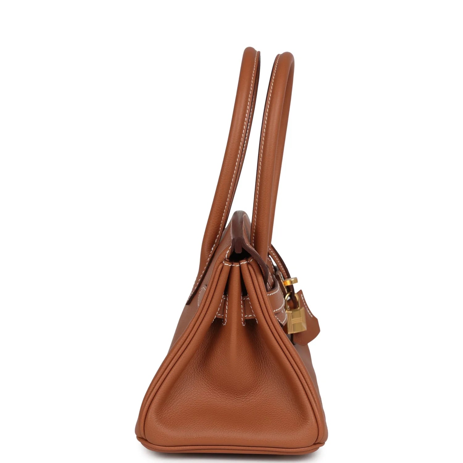 Hermès Shoulder Birkin Light 29 in Gold left side view