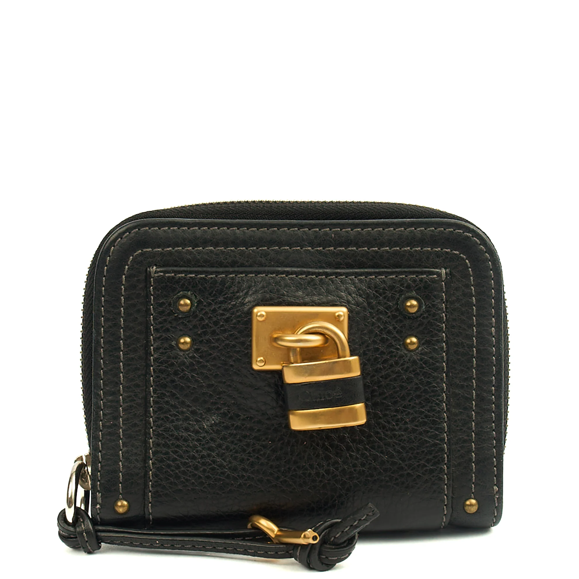 Picture of Chloe Wallet Paddington Wallet in Black, Calfskin Leather
